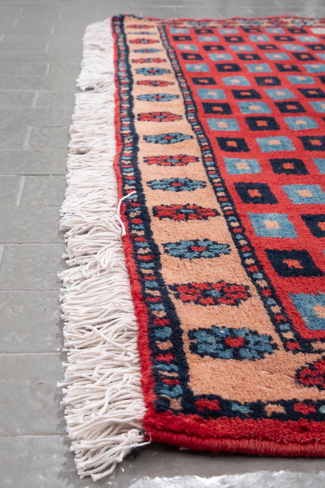 Contemporary Zanjan Squares Persian Rug