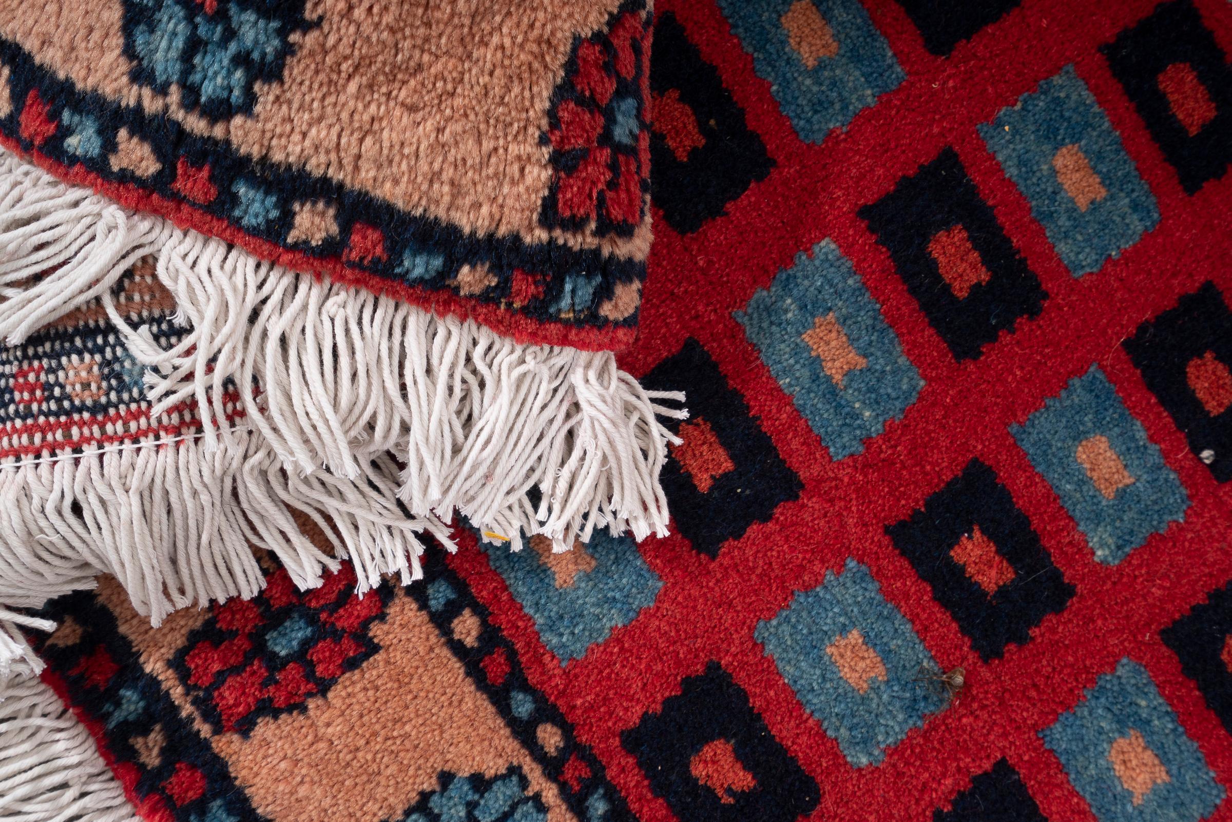 Contemporary Zanjan Squares Persian Rug