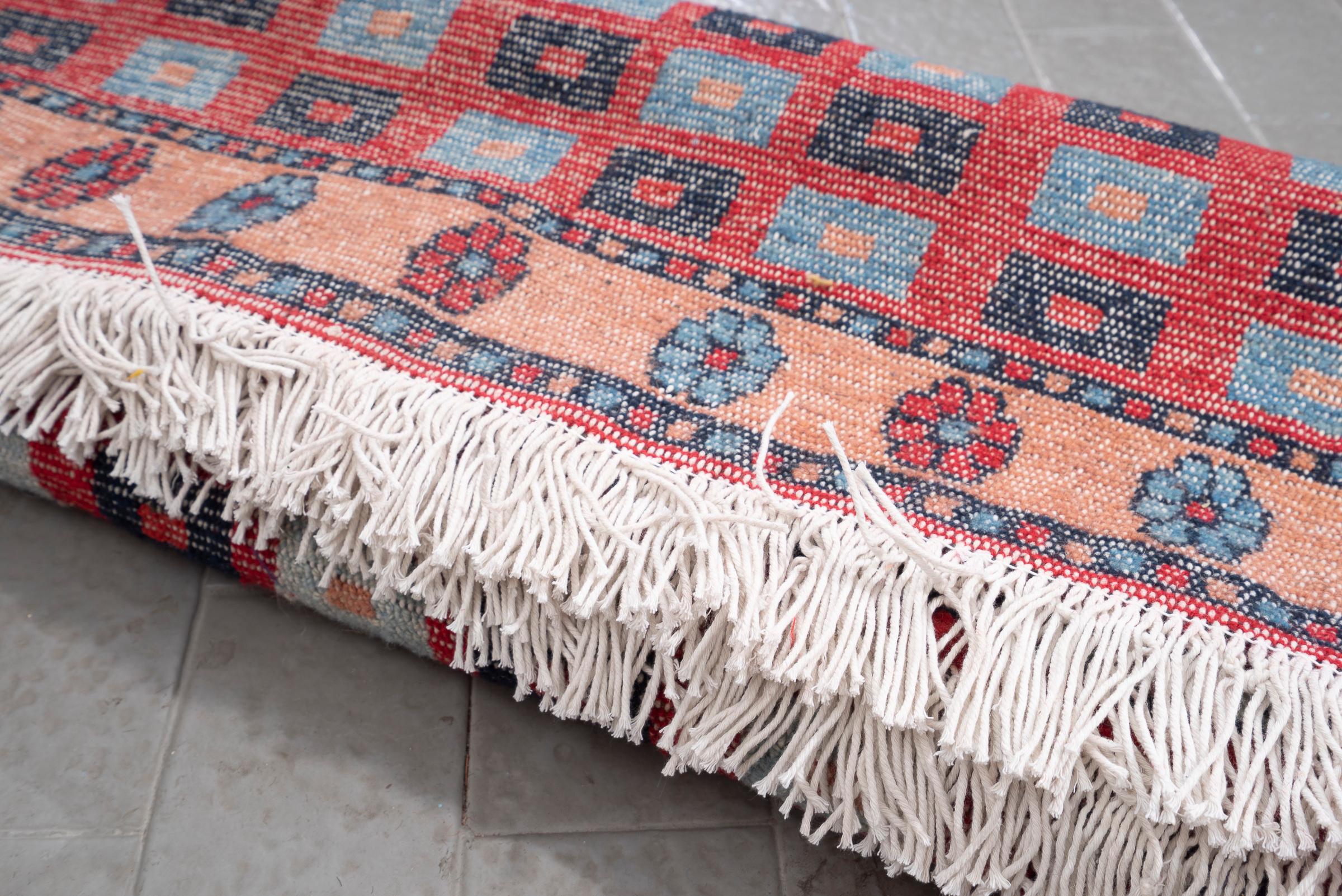 Contemporary Zanjan Squares Persian Rug