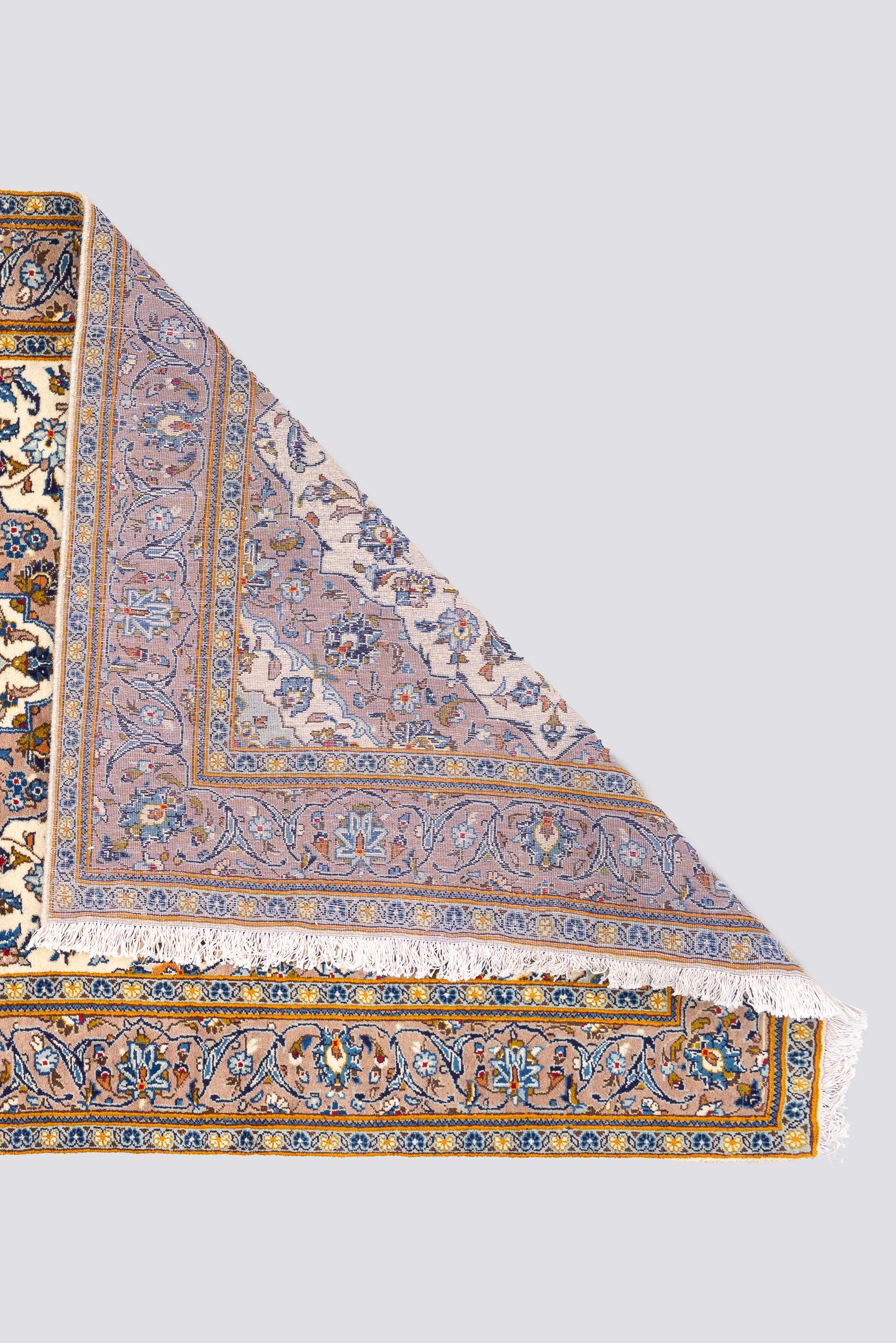 Vintage Ardakan Cream Lachak Toranj Persian Rug
