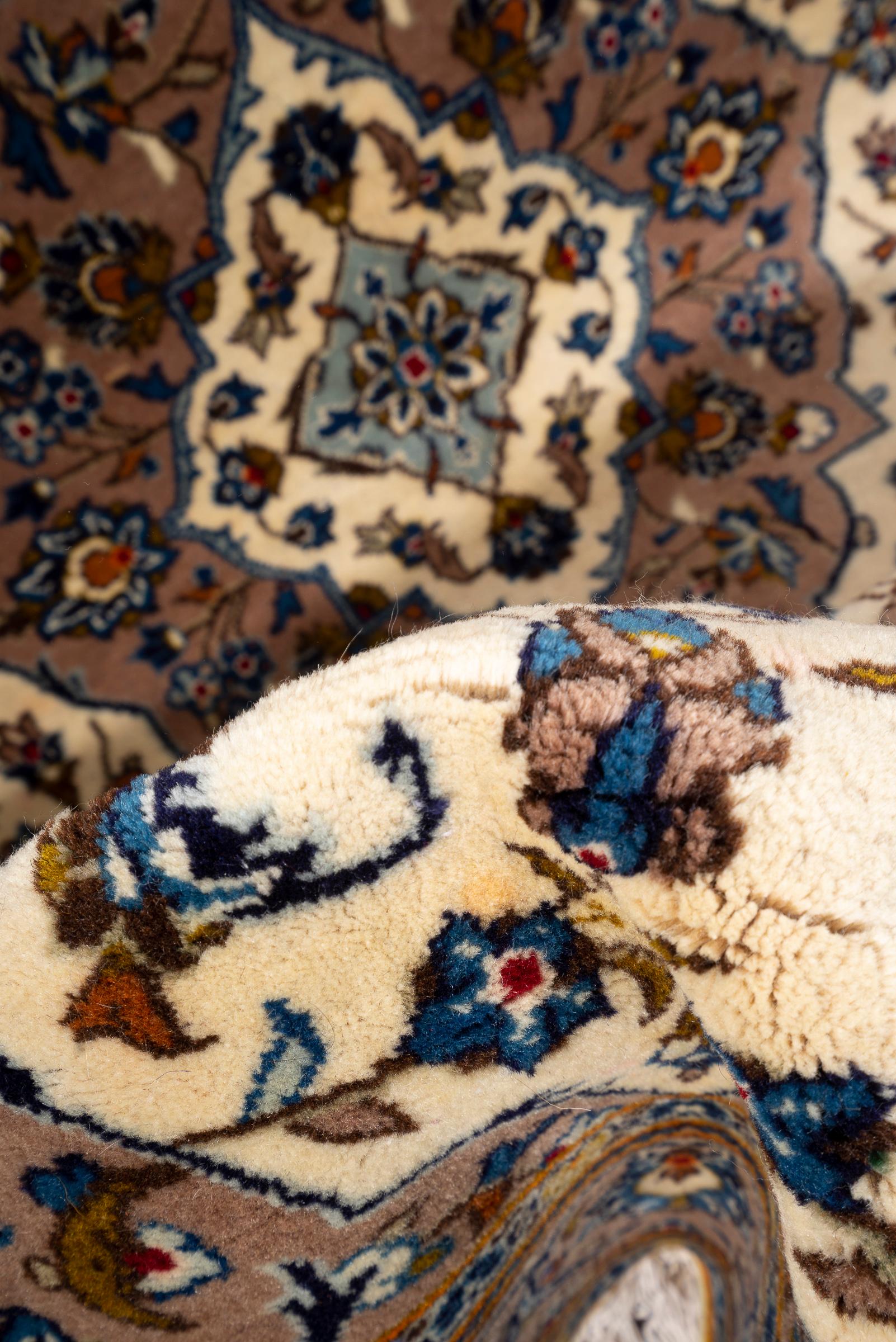 Vintage Ardakan Cream Lachak Toranj Persian Rug
