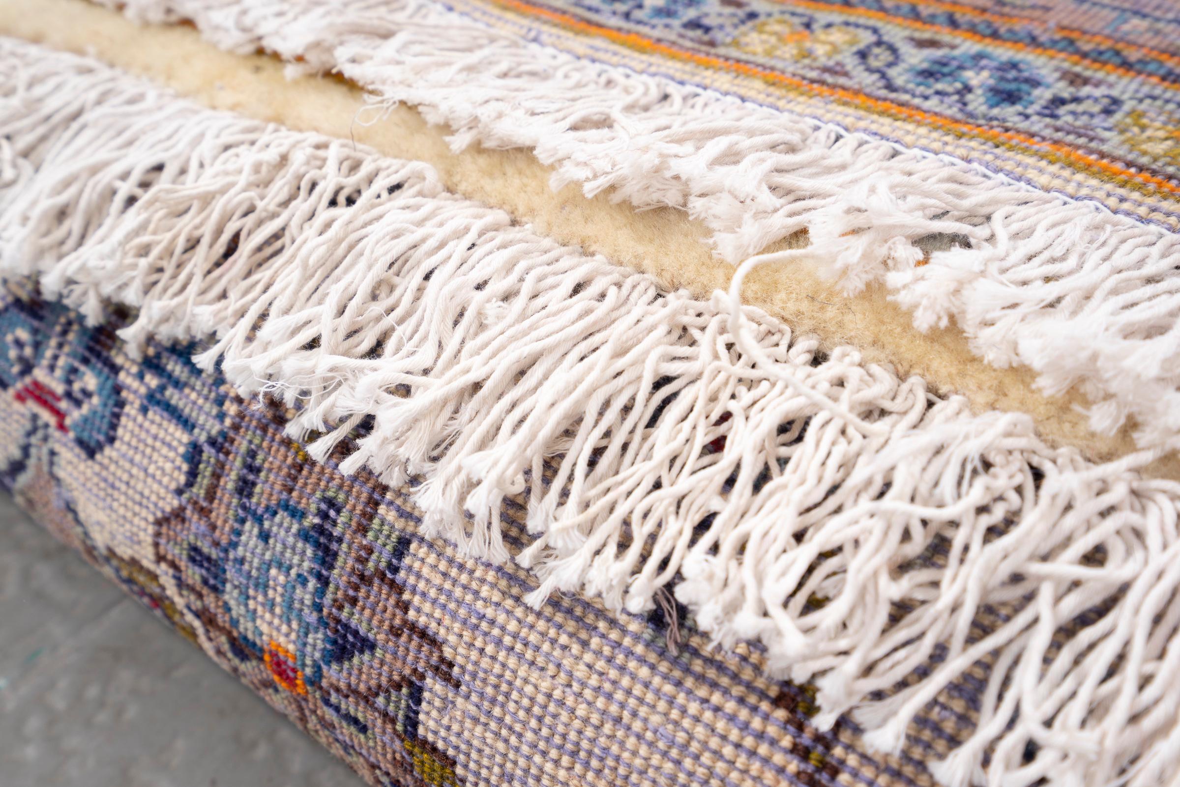 Vintage Ardakan Cream Lachak Toranj Persian Rug