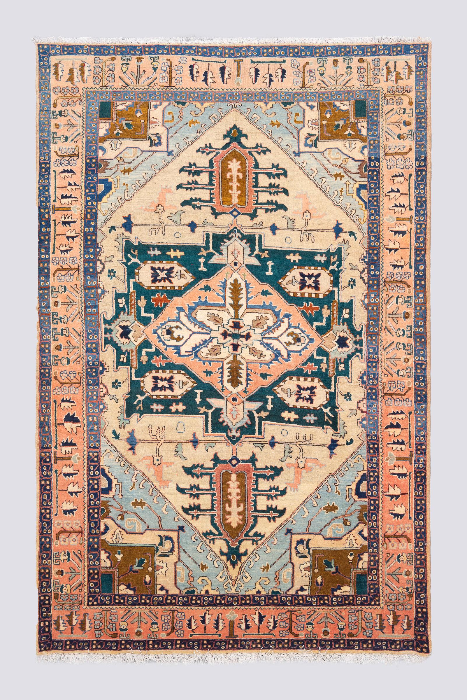 Semi Antique Heriz Serapi Carpet 6.3SQM