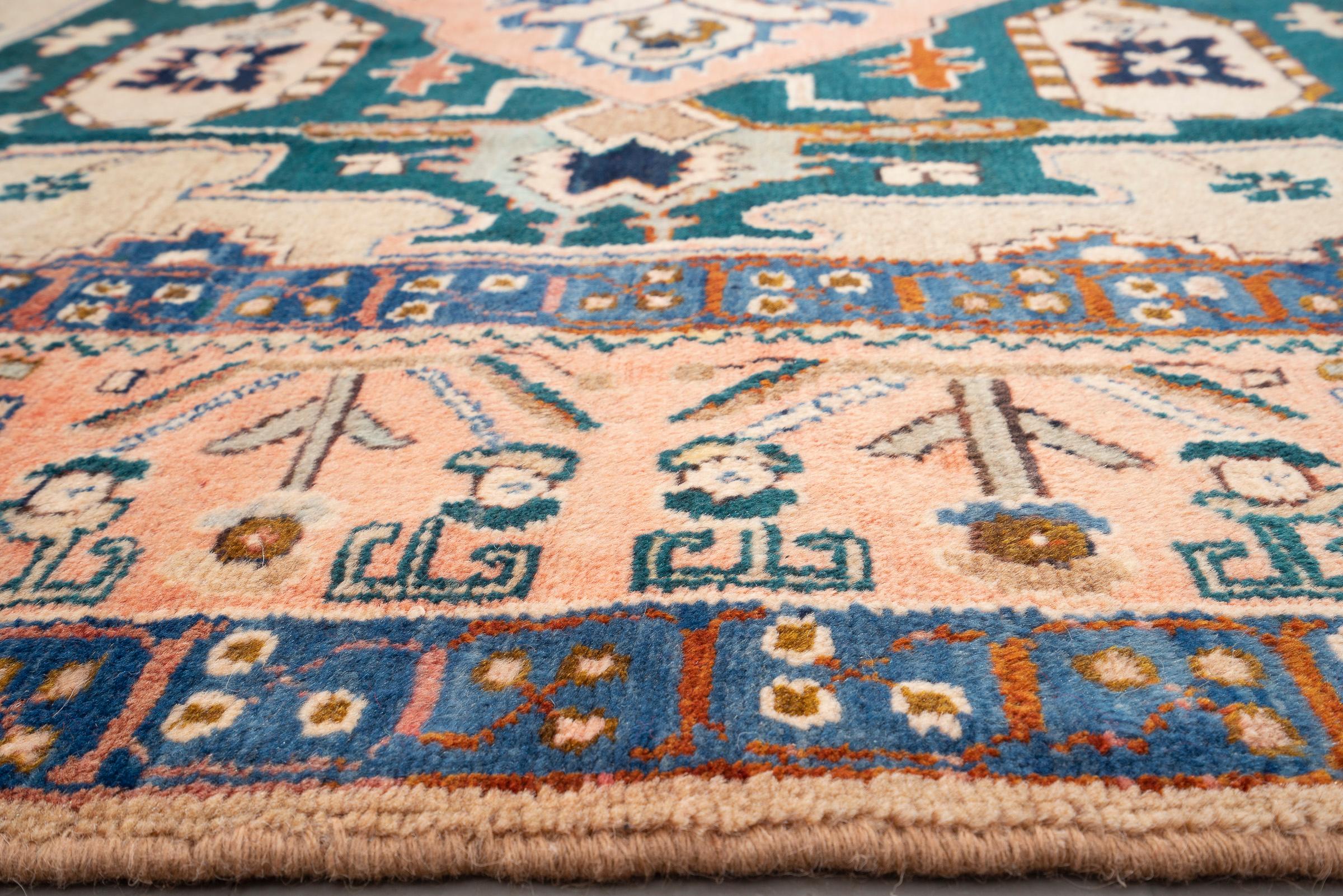 Vintage Heriz Serapi revival Persian Rug
