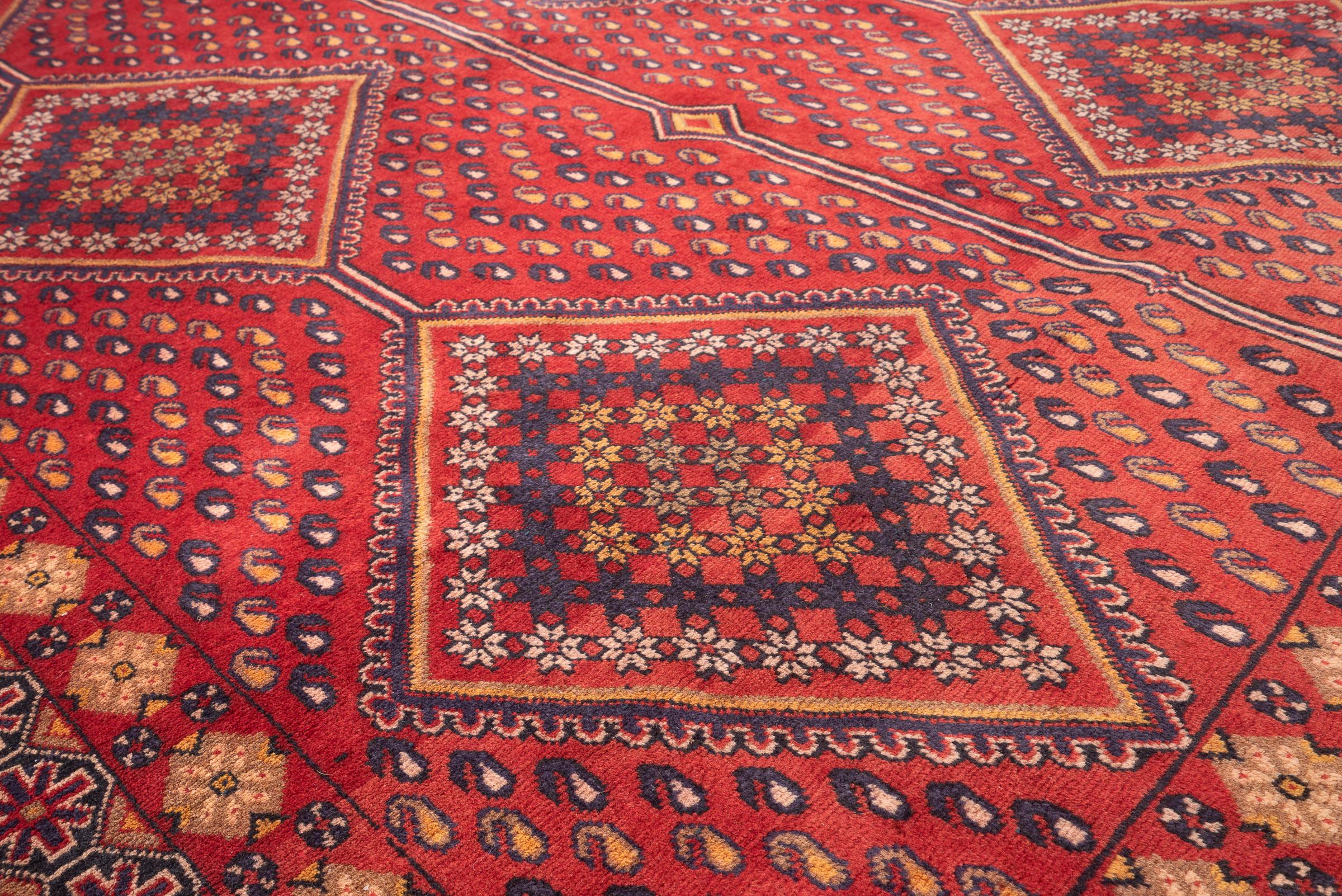 Antique Dehaj Garden Design Persian Rug
