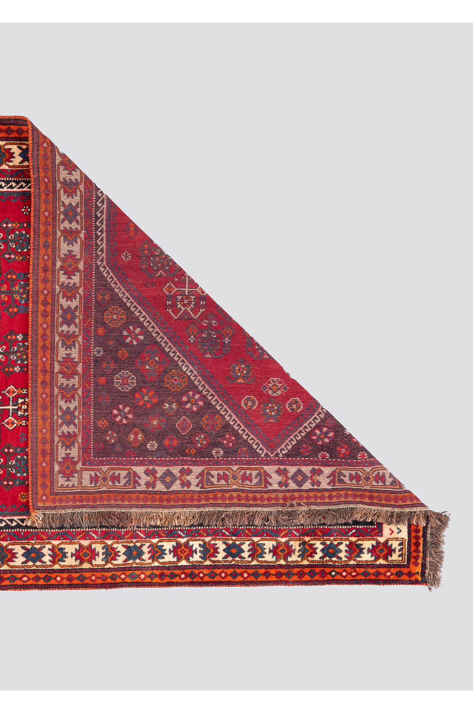 Vintage Qashqai Qobadkhani Persian Rug