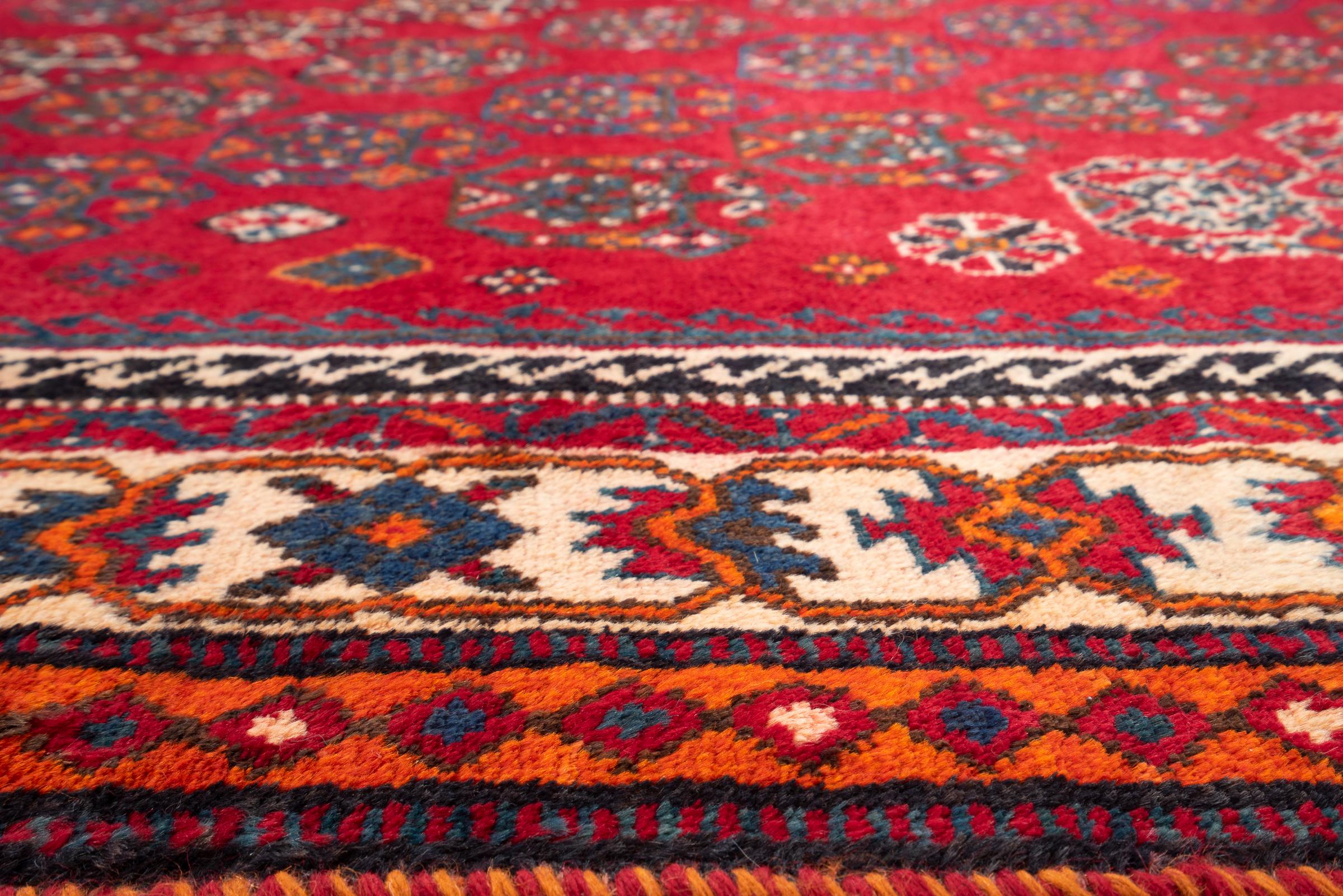 Vintage Qashqai Qobadkhani Persian Rug