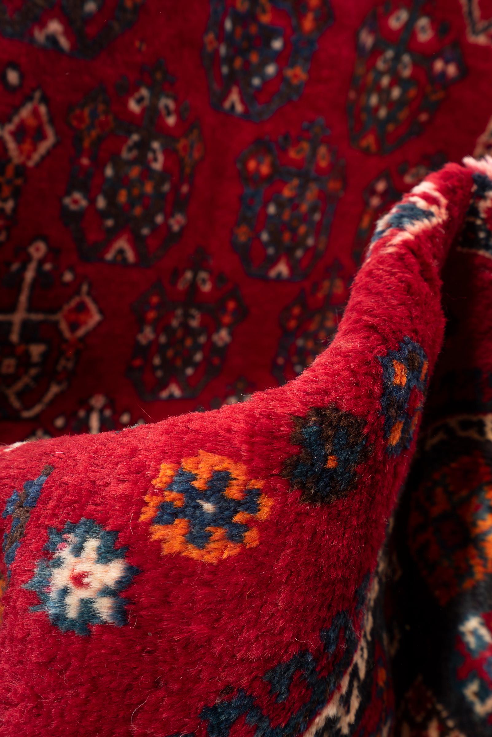 Vintage Qashqai Qobadkhani Persian Rug