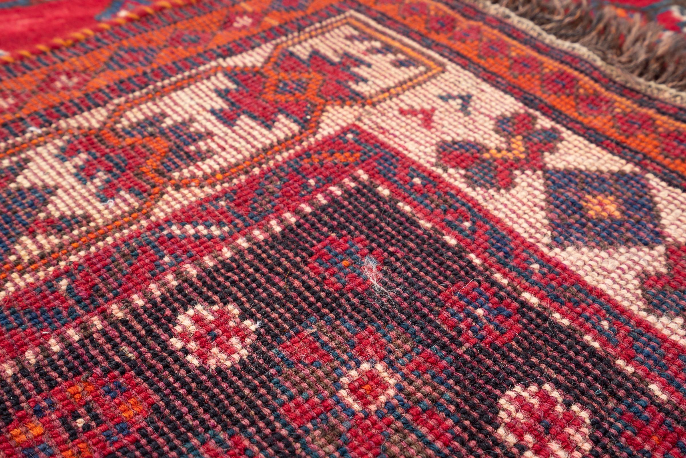 Vintage Qashqai Qobadkhani Persian Rug