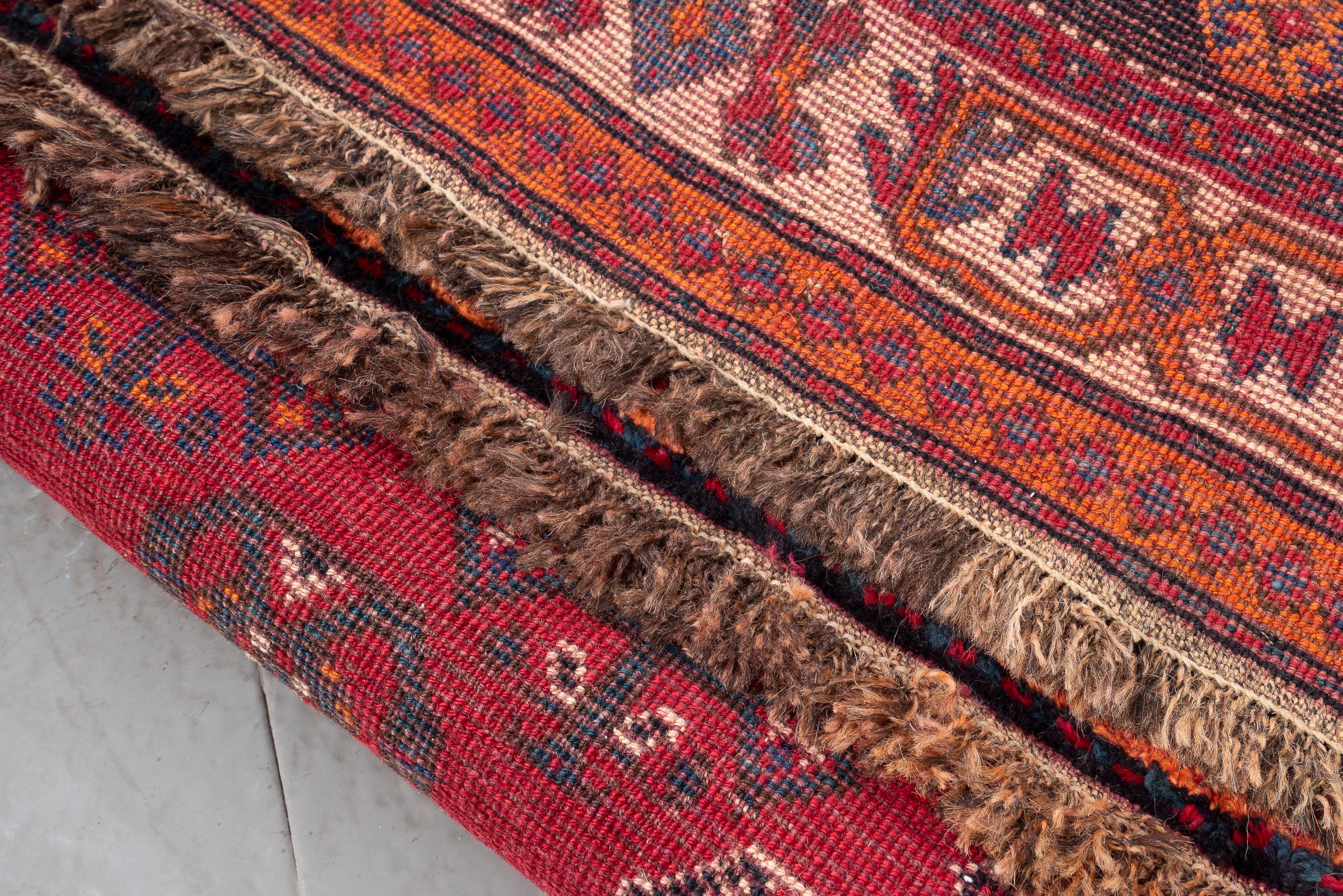 Vintage Qashqai Qobadkhani Persian Rug