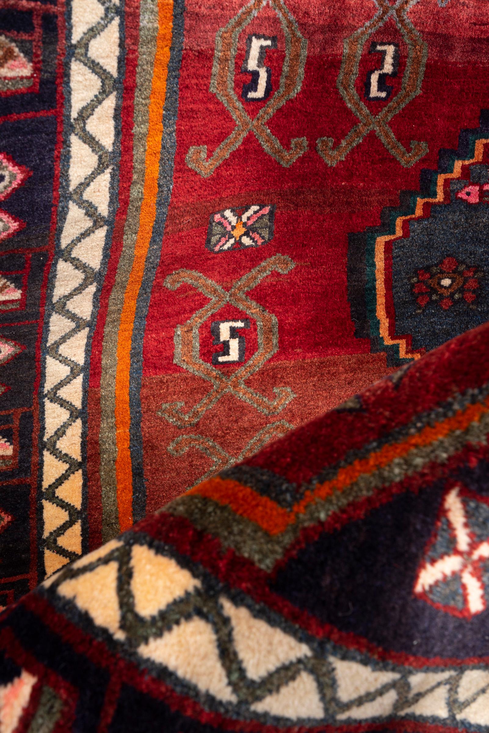 Vintage Khamse Zanjan Persian Rug