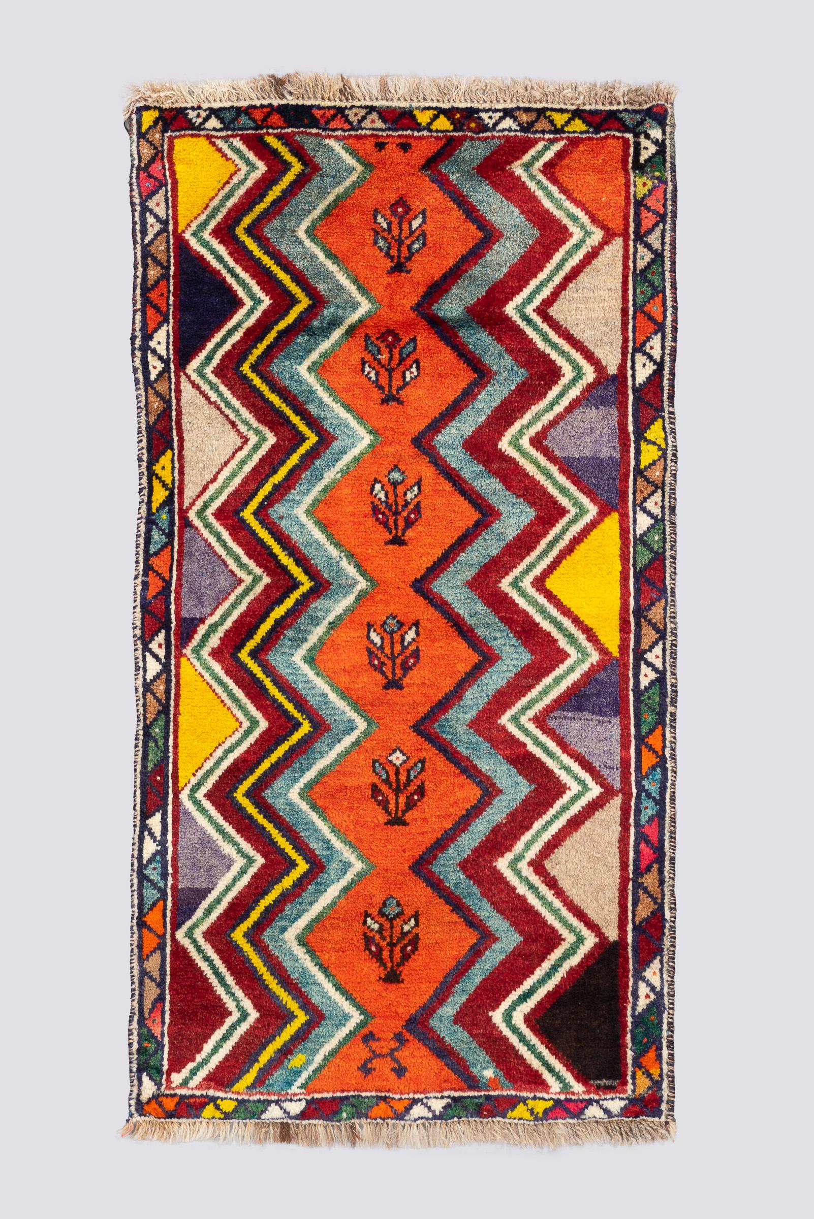 Vintage Qashqai Gabbeh Poshti 0.7SQM