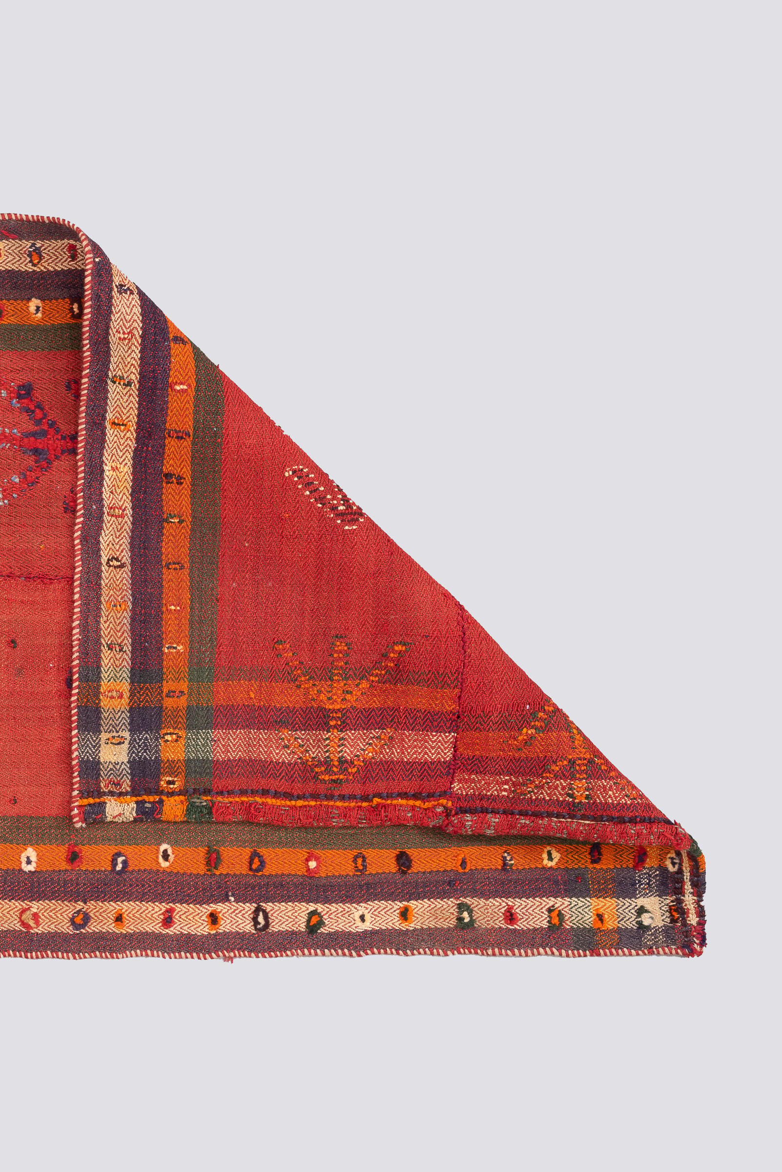 Vintage Qashqai Pile woven Persian Jajim Flatweave