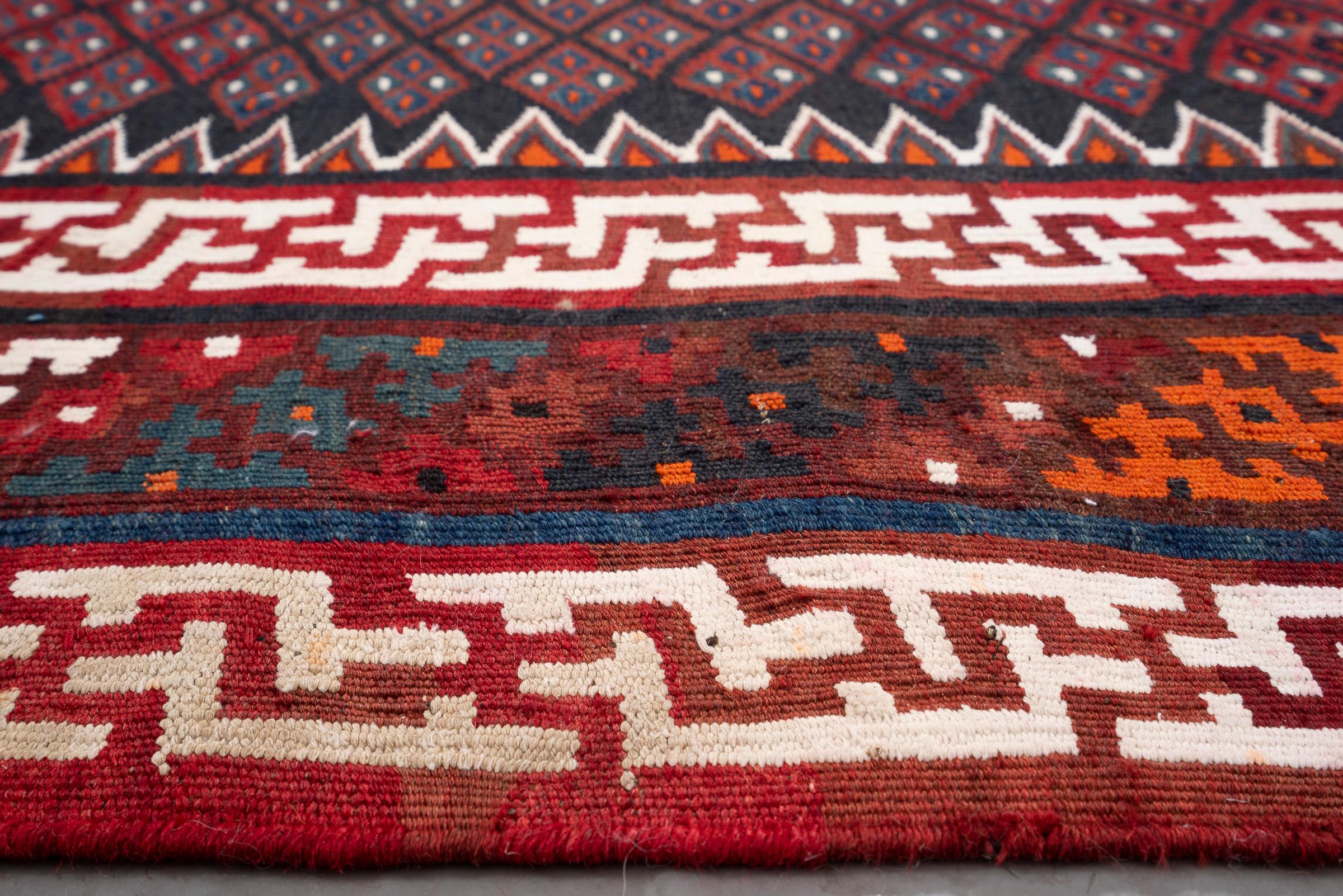 Vintage Rare Fine Bakhtiari Olad Persian Kilim Rug