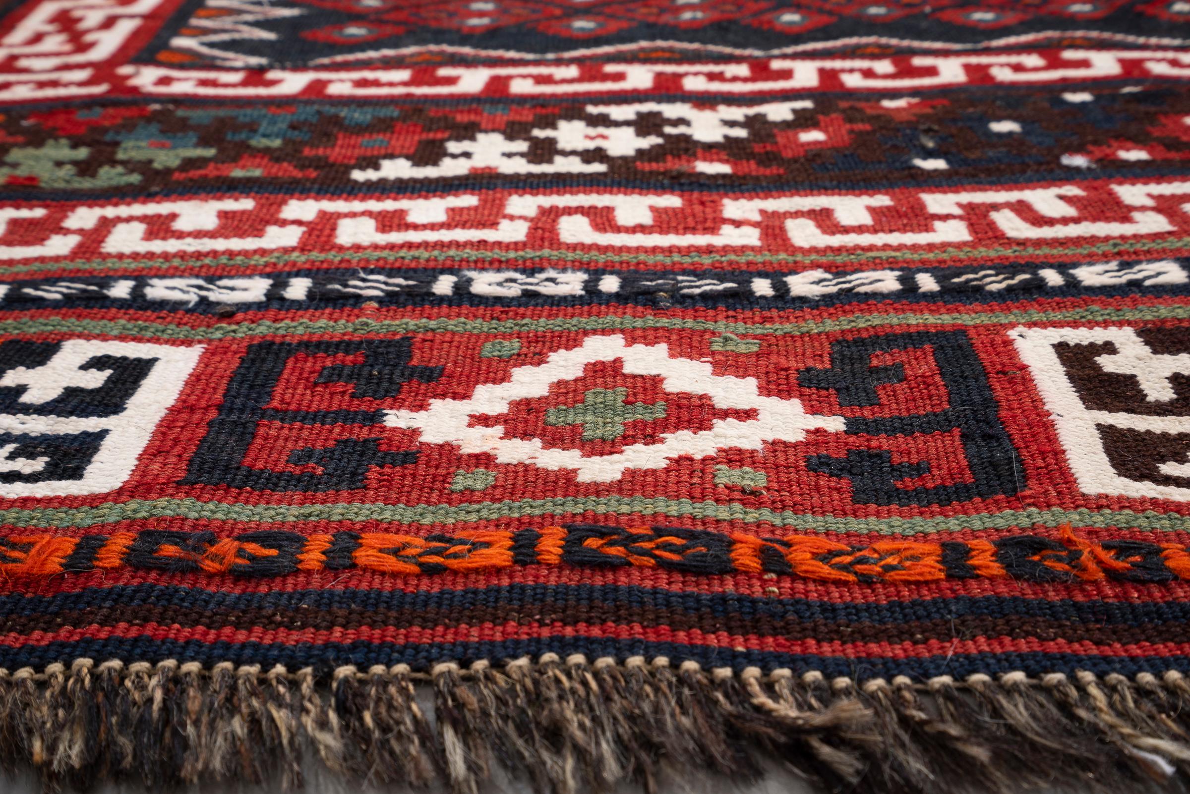 Vintage Rare Fine Bakhtiari Olad Persian Kilim Rug