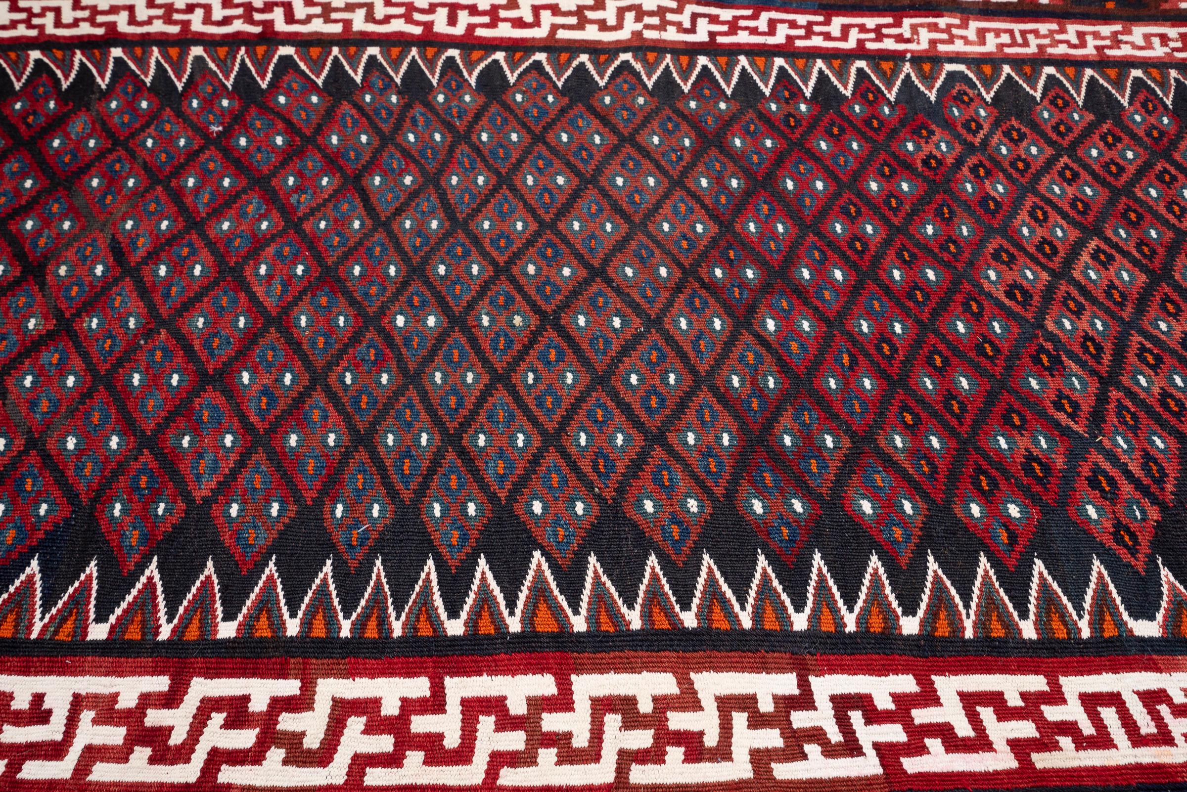 Vintage Rare Fine Bakhtiari Olad Persian Kilim Rug