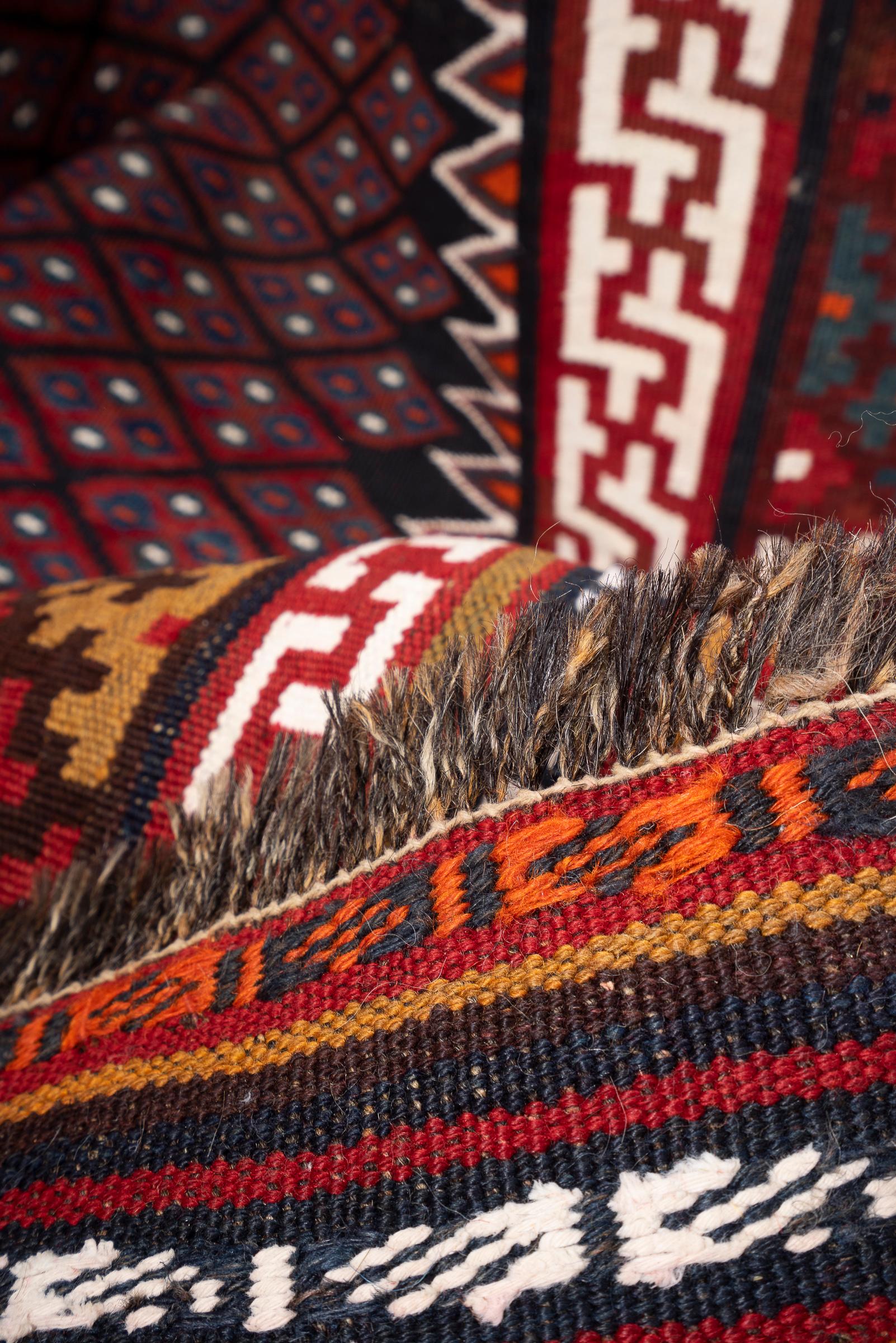 Vintage Rare Fine Bakhtiari Olad Persian Kilim Rug