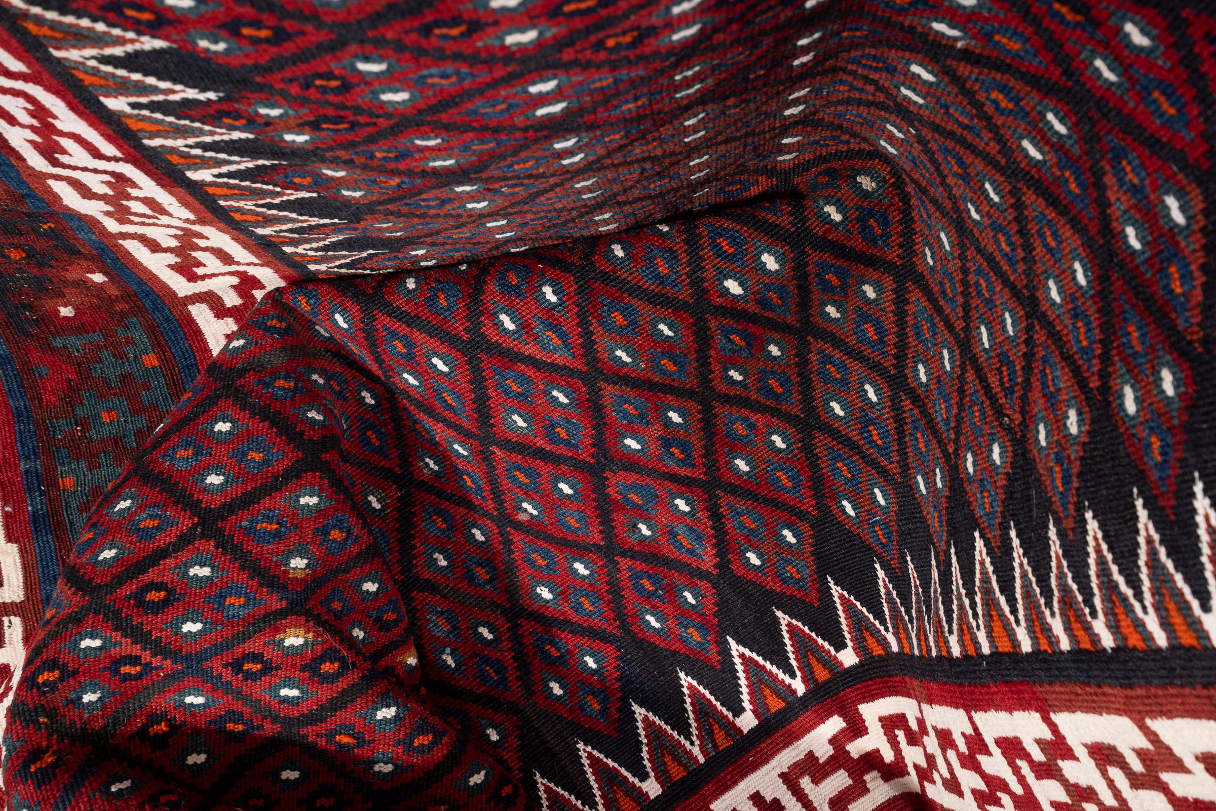 Vintage Rare Fine Bakhtiari Olad Persian Kilim Rug