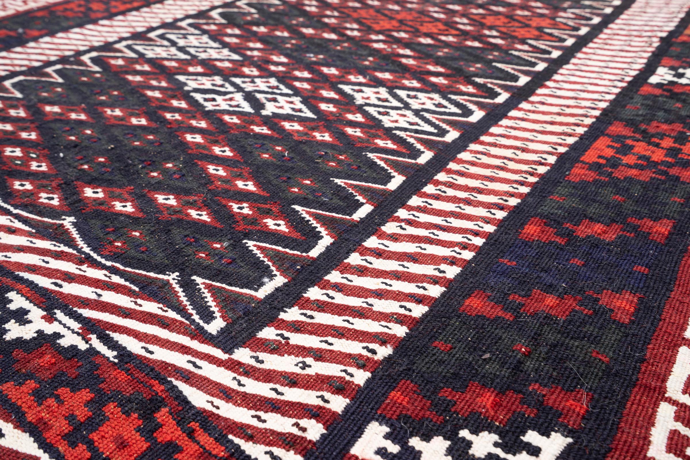 Vintage Rare Fine Bakhtiari Olad Persian Kilim Rug