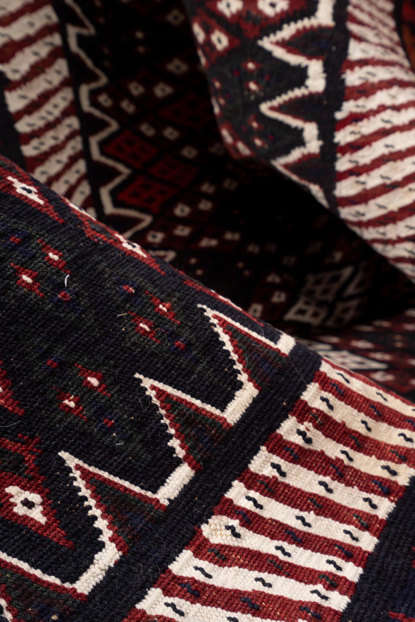 Vintage Rare Fine Bakhtiari Olad Persian Kilim Rug