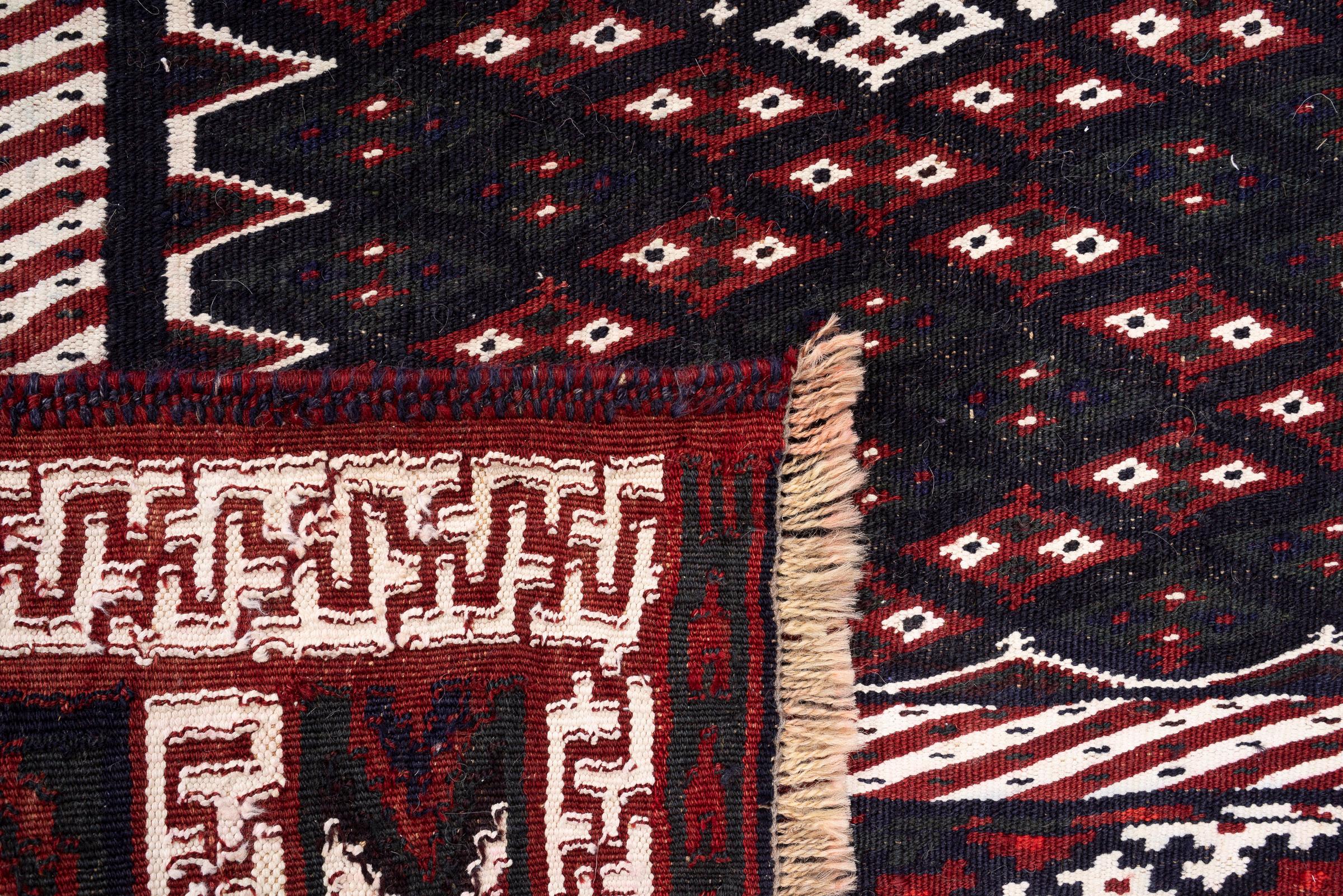Vintage Rare Fine Bakhtiari Olad Persian Kilim Rug