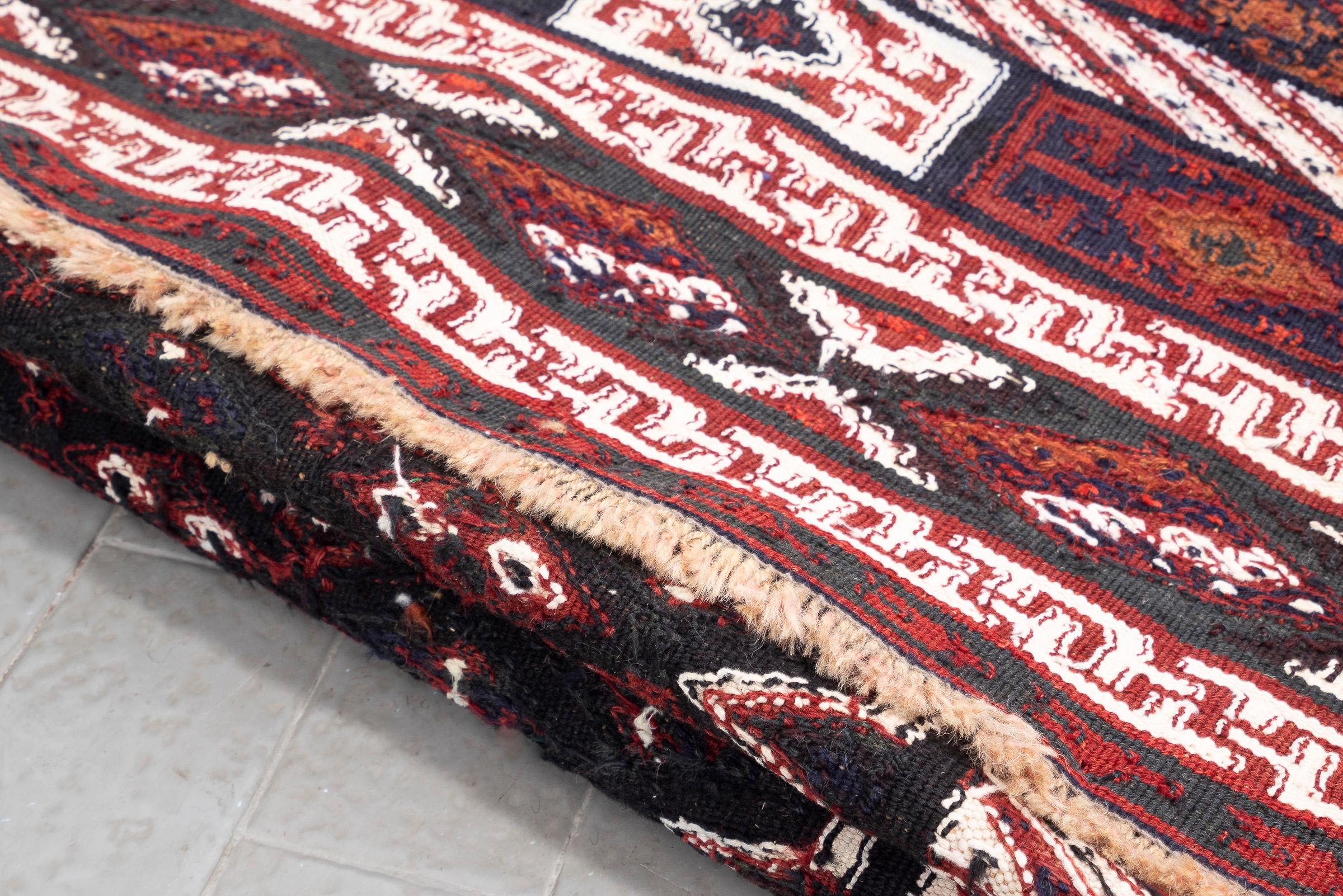 Vintage Rare Fine Bakhtiari Olad Persian Kilim Rug