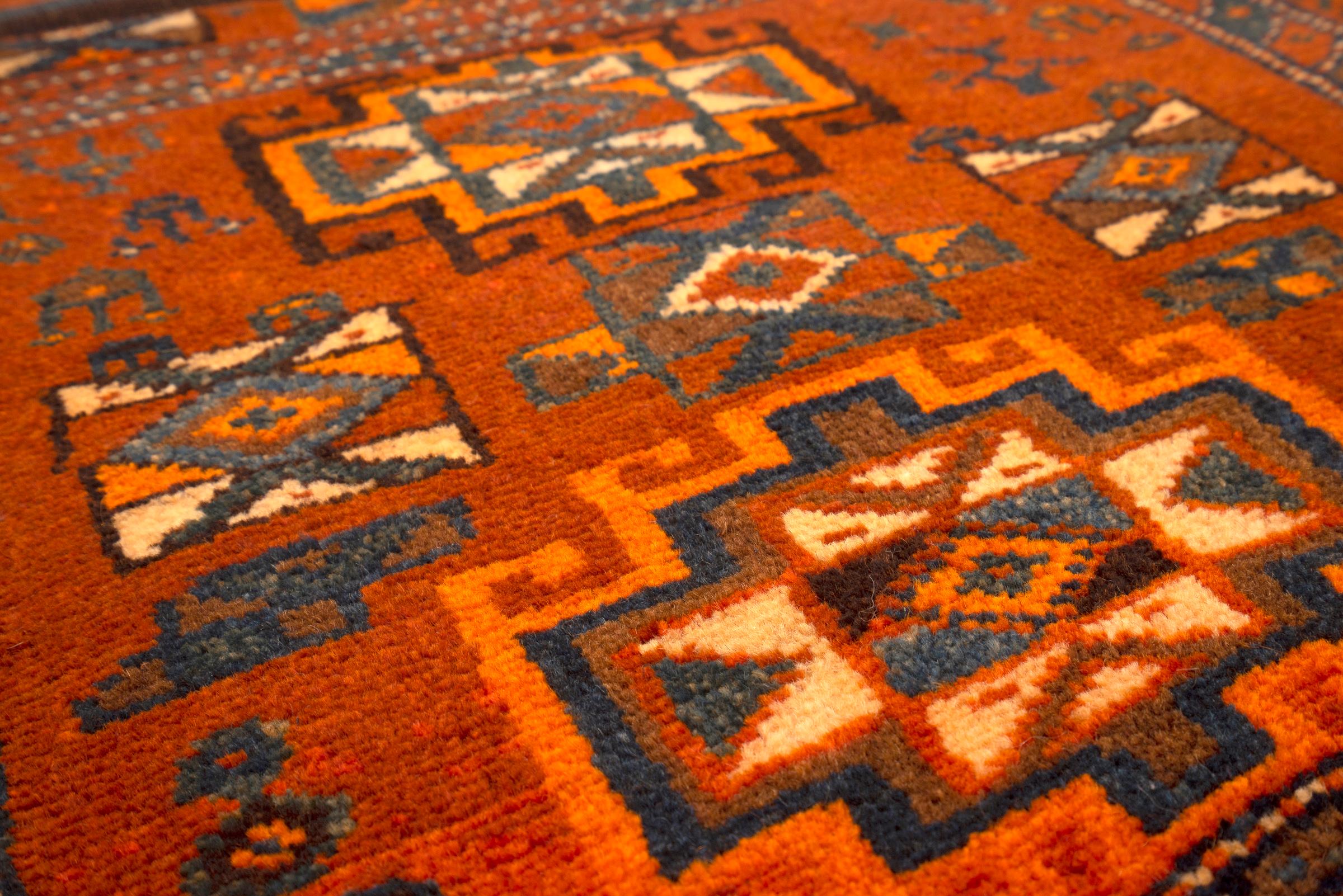Antique Lori opened saddle Bag Persian Runner Rug