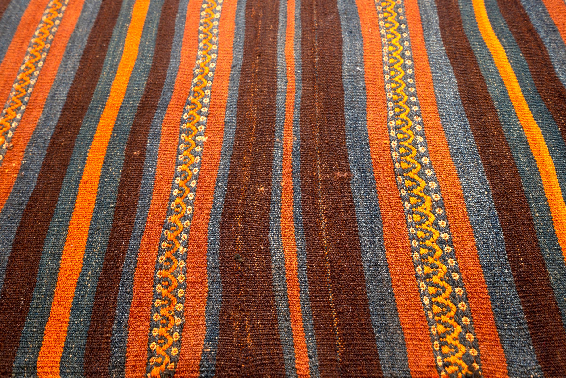 Antique Lori opened saddle Bag Persian Runner Rug
