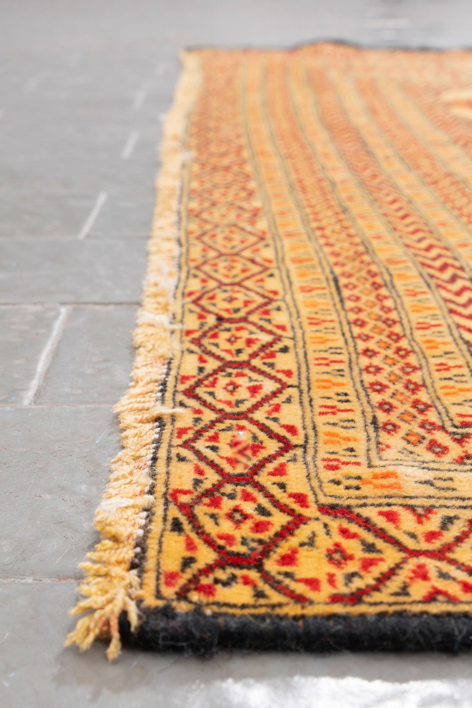 Vintage Torkaman Fine Persian Rug
