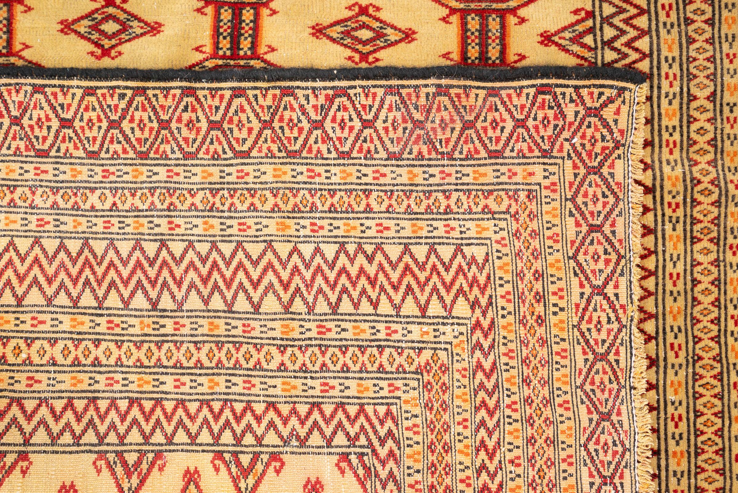 Vintage Torkaman Fine Persian Rug