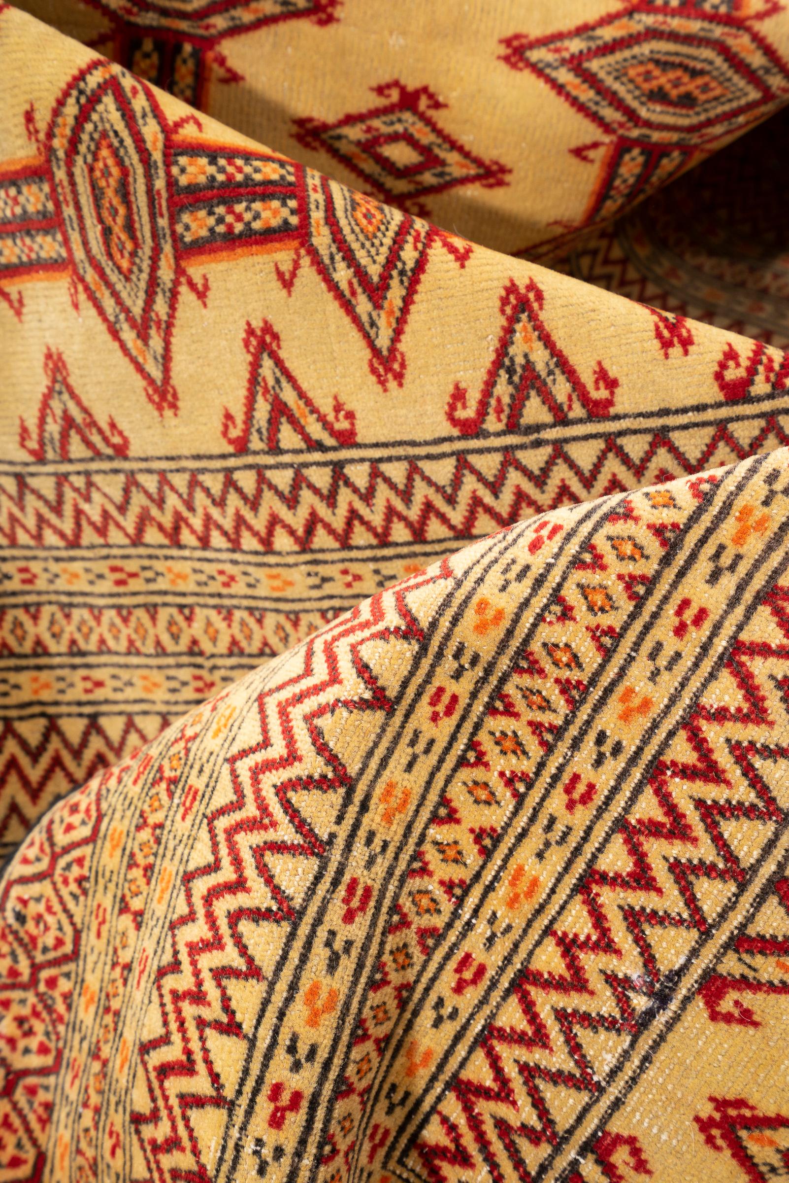 Vintage Torkaman Fine Persian Rug