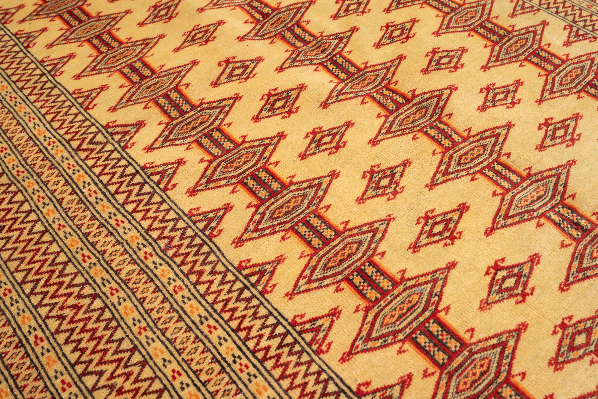 Vintage Torkaman Fine Persian Rug