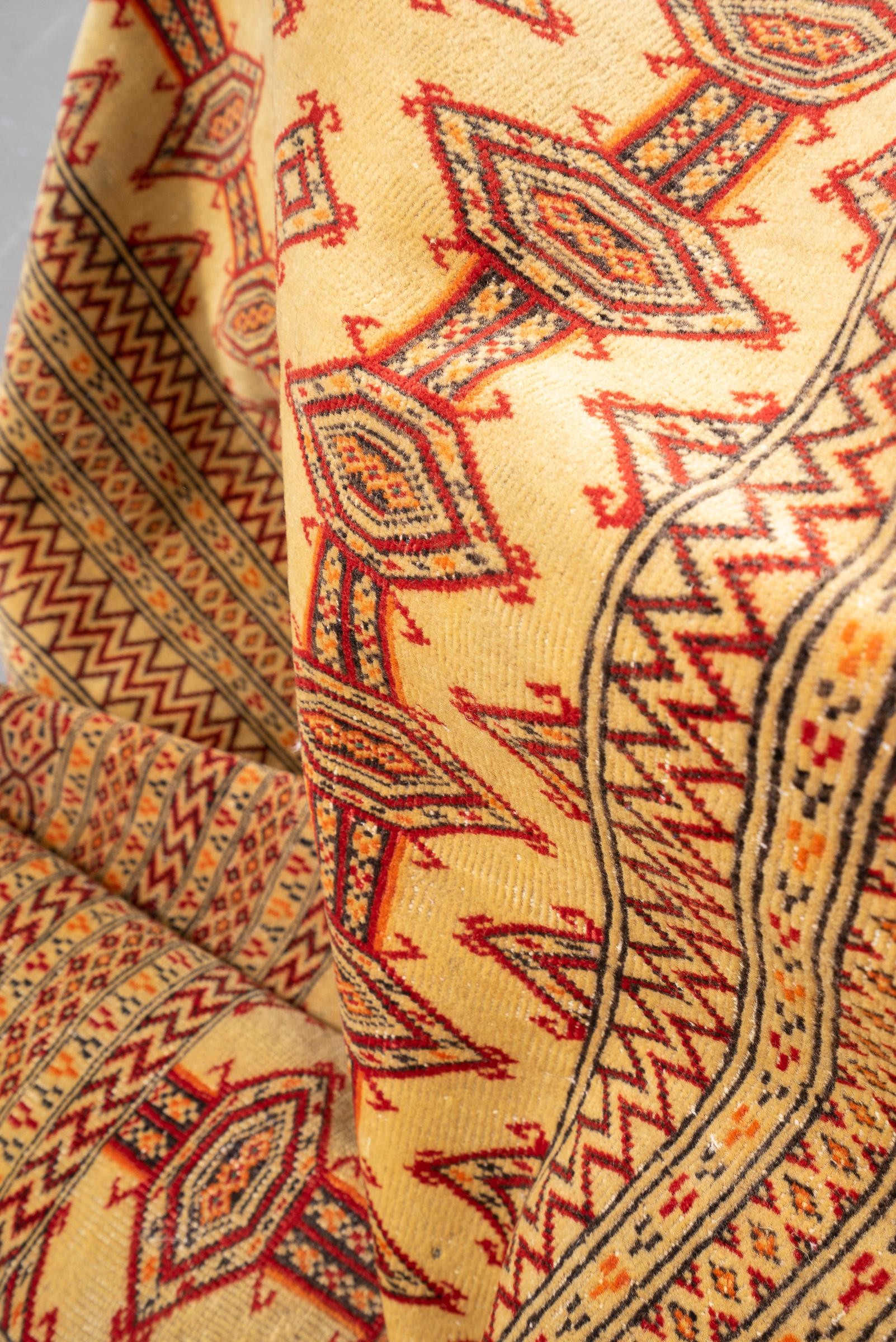 Vintage Torkaman Fine Persian Rug