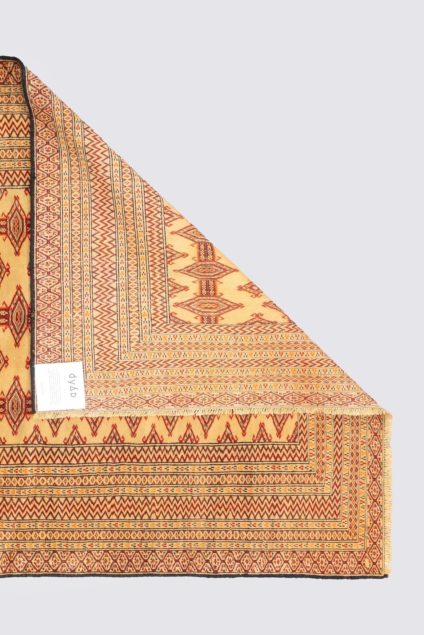 Vintage Torkaman Fine Persian Rug