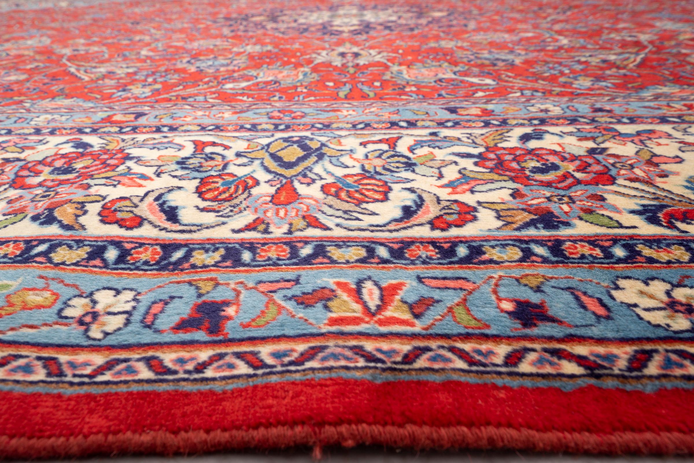 Vintage Fine Sarouk Lachak Toranj Persian Rug