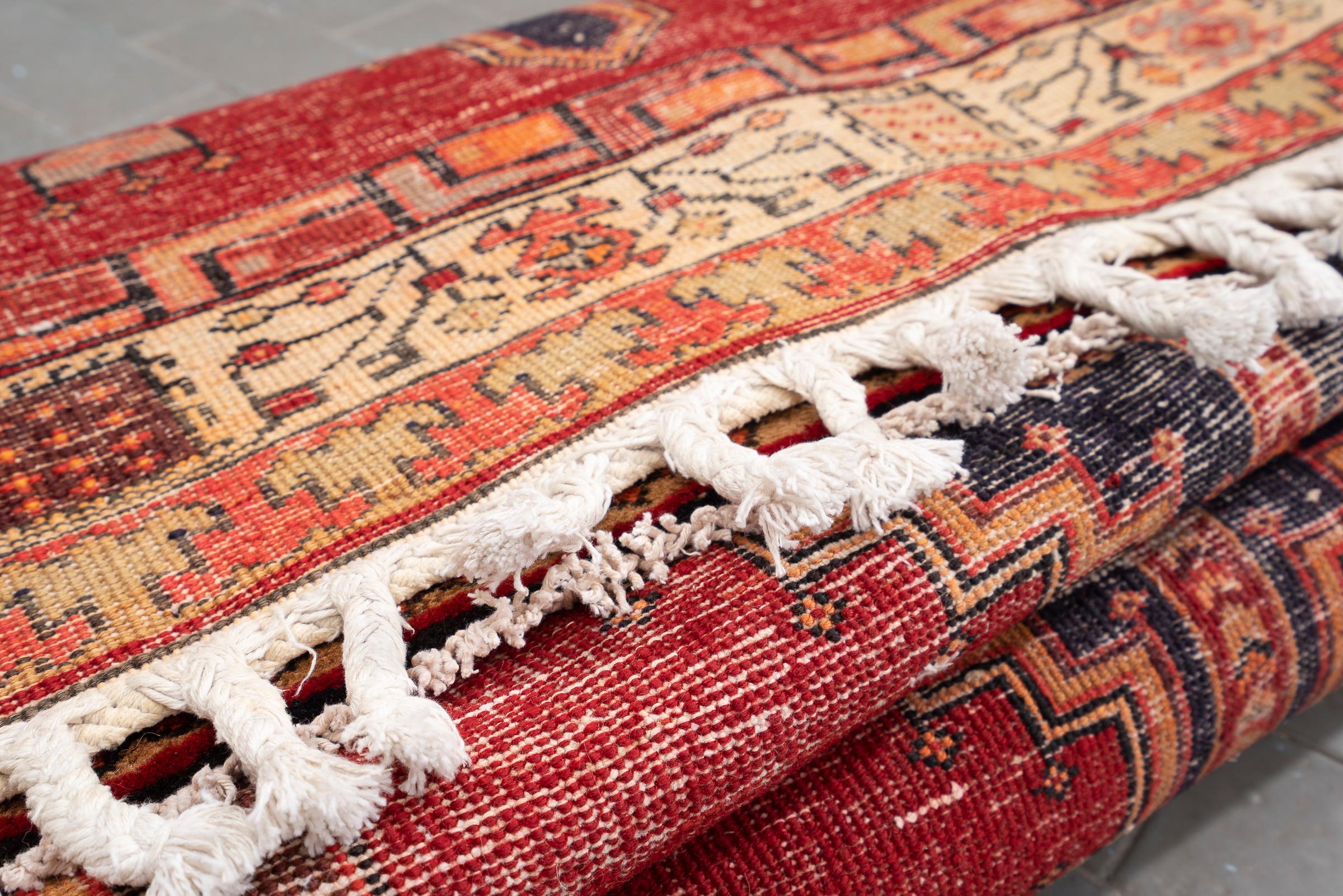 Vintage Sarab Persian Runner Rug