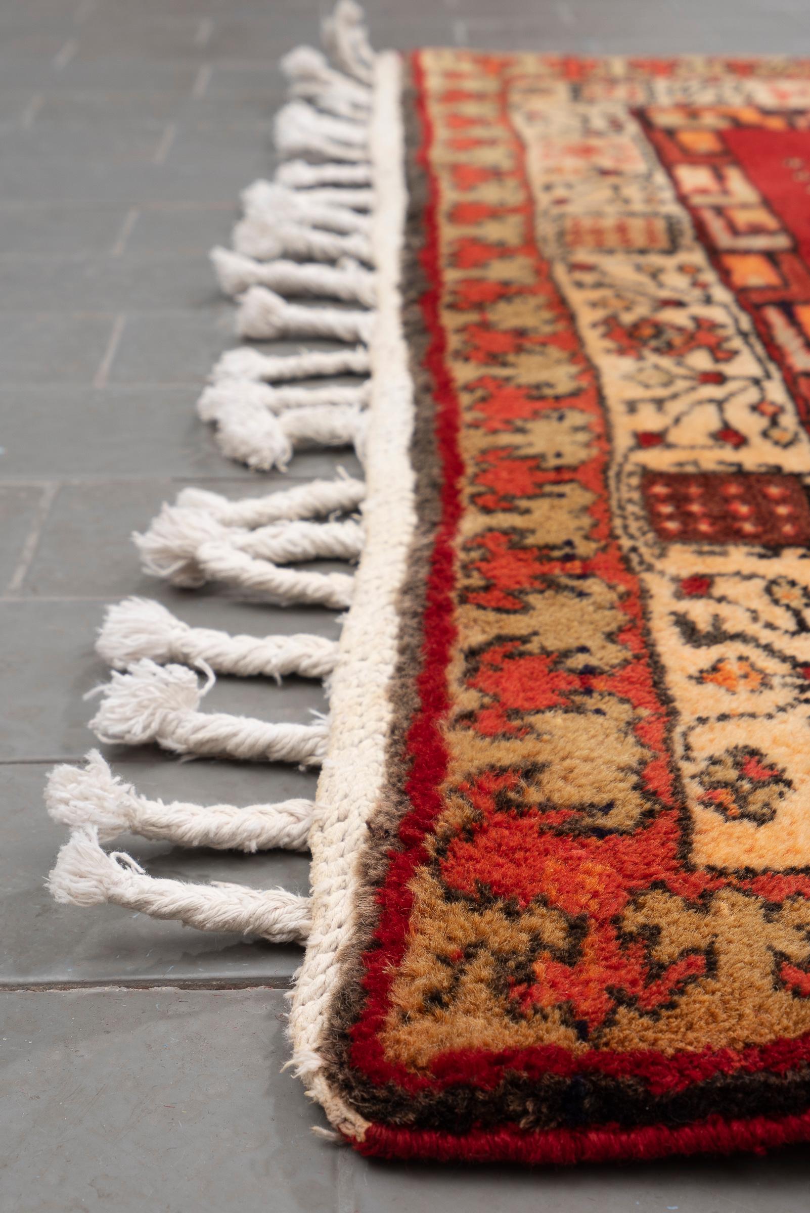 Vintage Sarab Persian Runner Rug