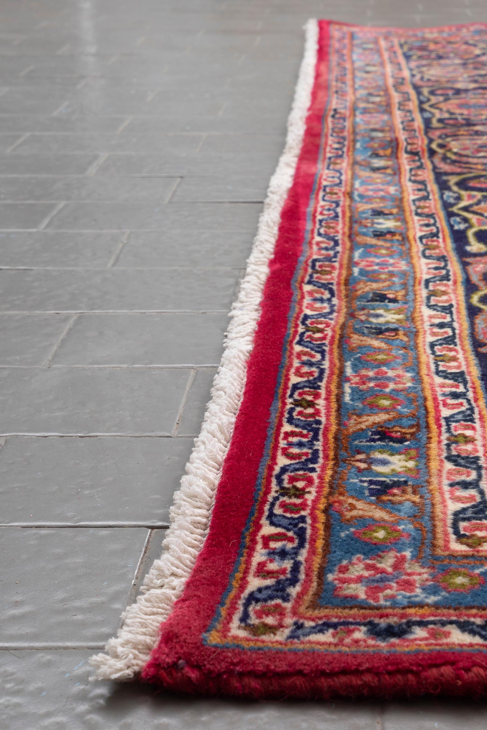 Vintage Kashmar Lachak Toranj Persian Rug