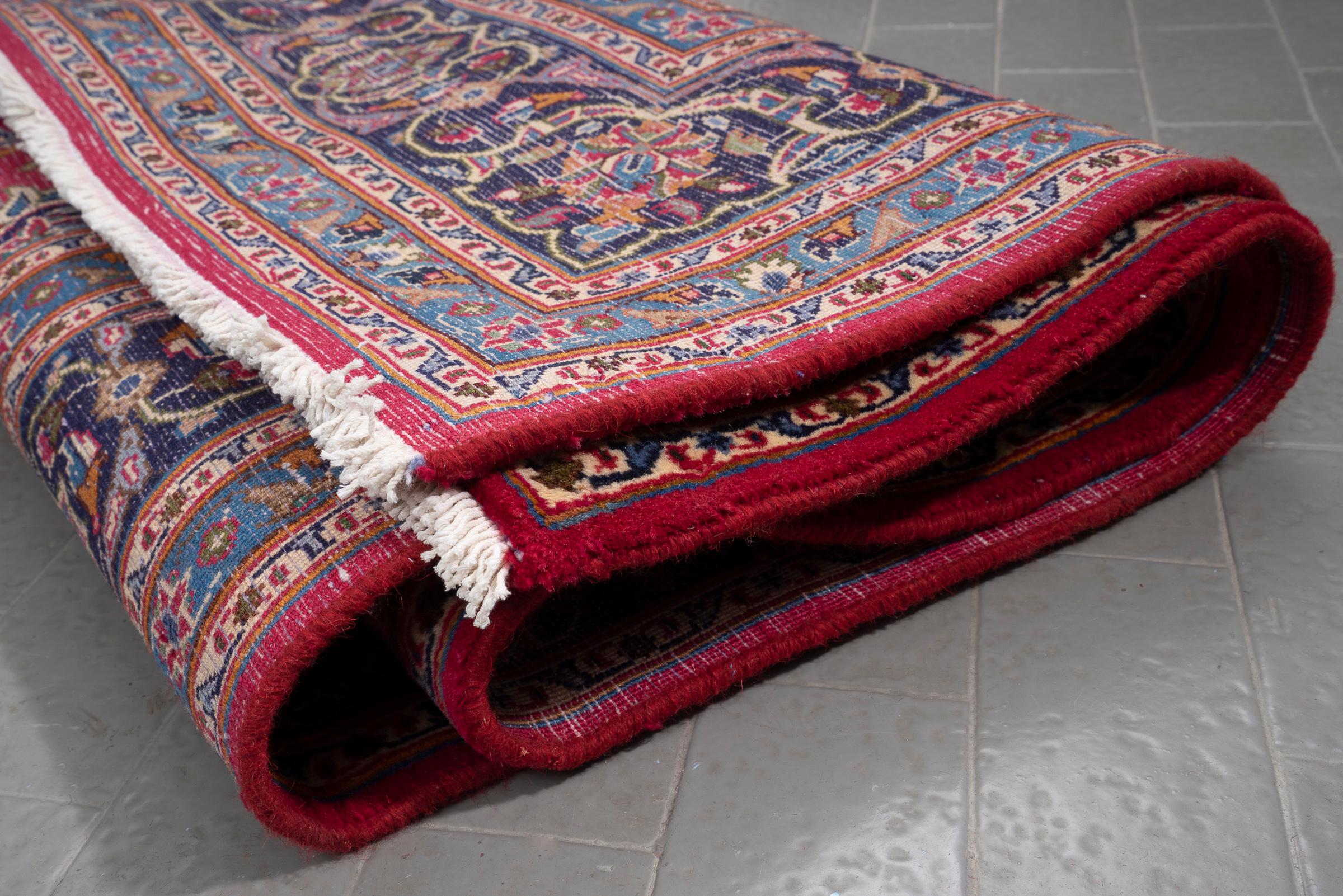 Vintage Kashmar Lachak Toranj Persian Rug