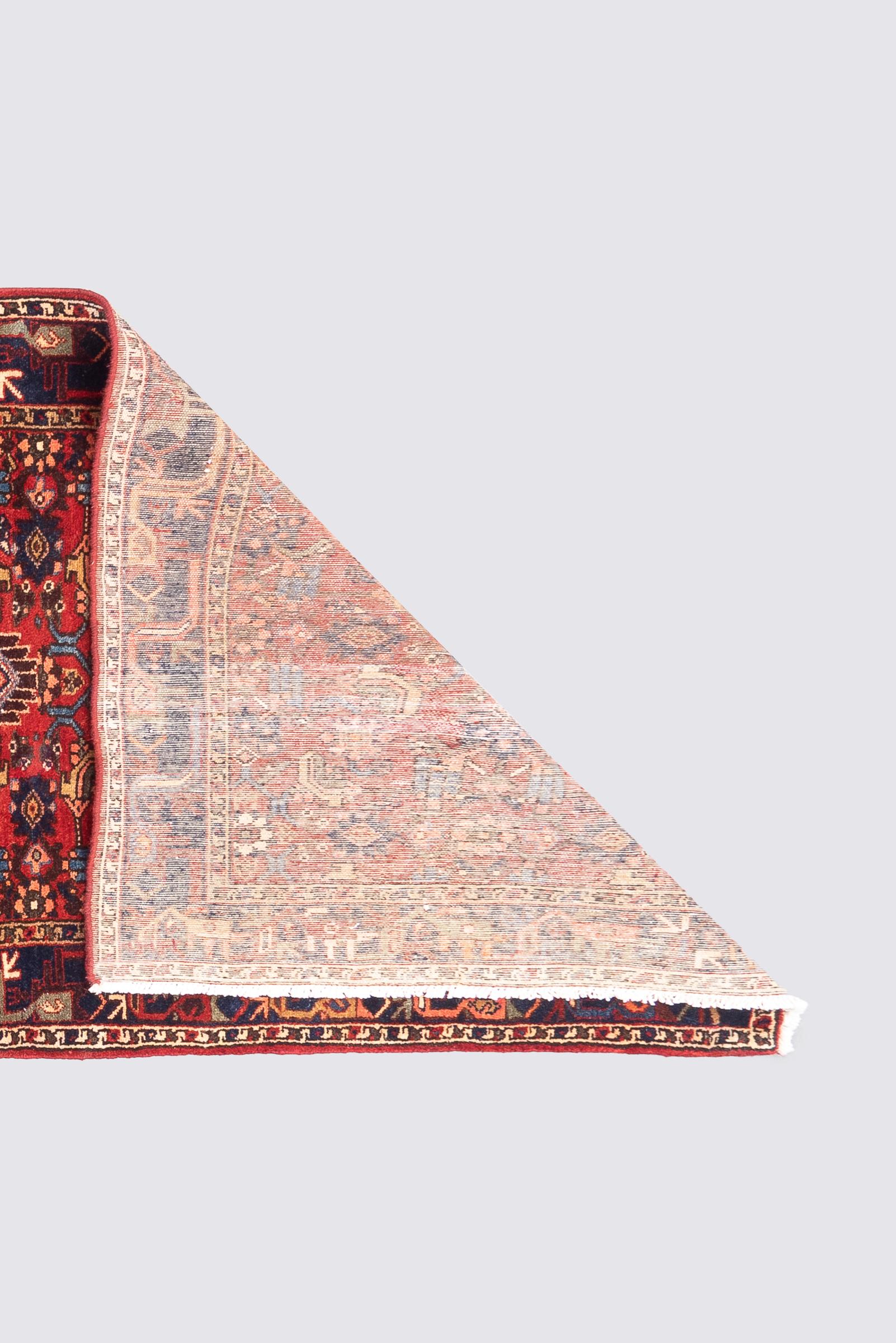 Vintage Borujerd Persian Runner Rug