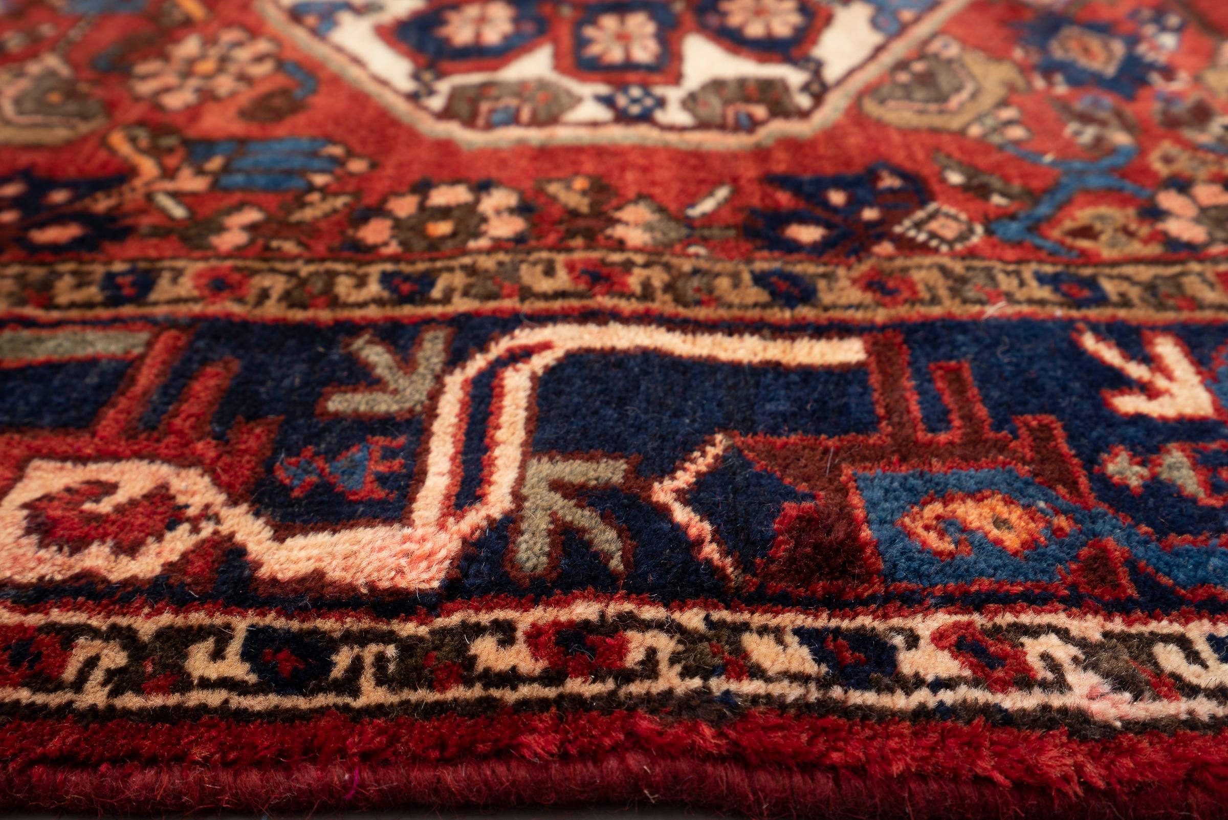 Vintage Borujerd Persian Runner Rug