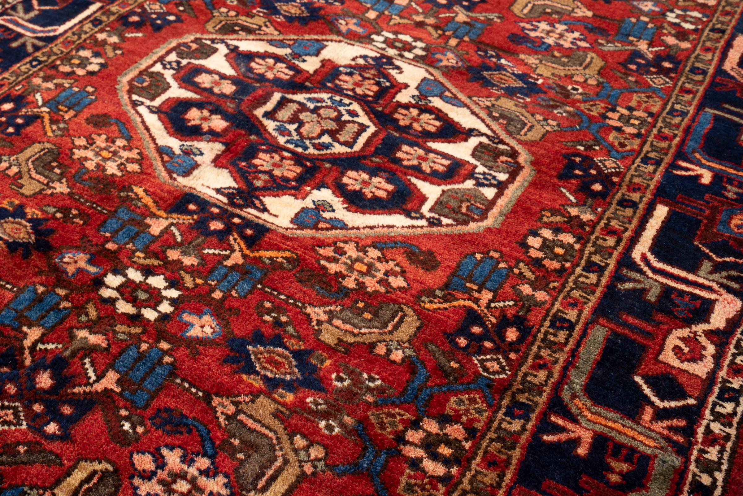 Vintage Borujerd Persian Runner Rug
