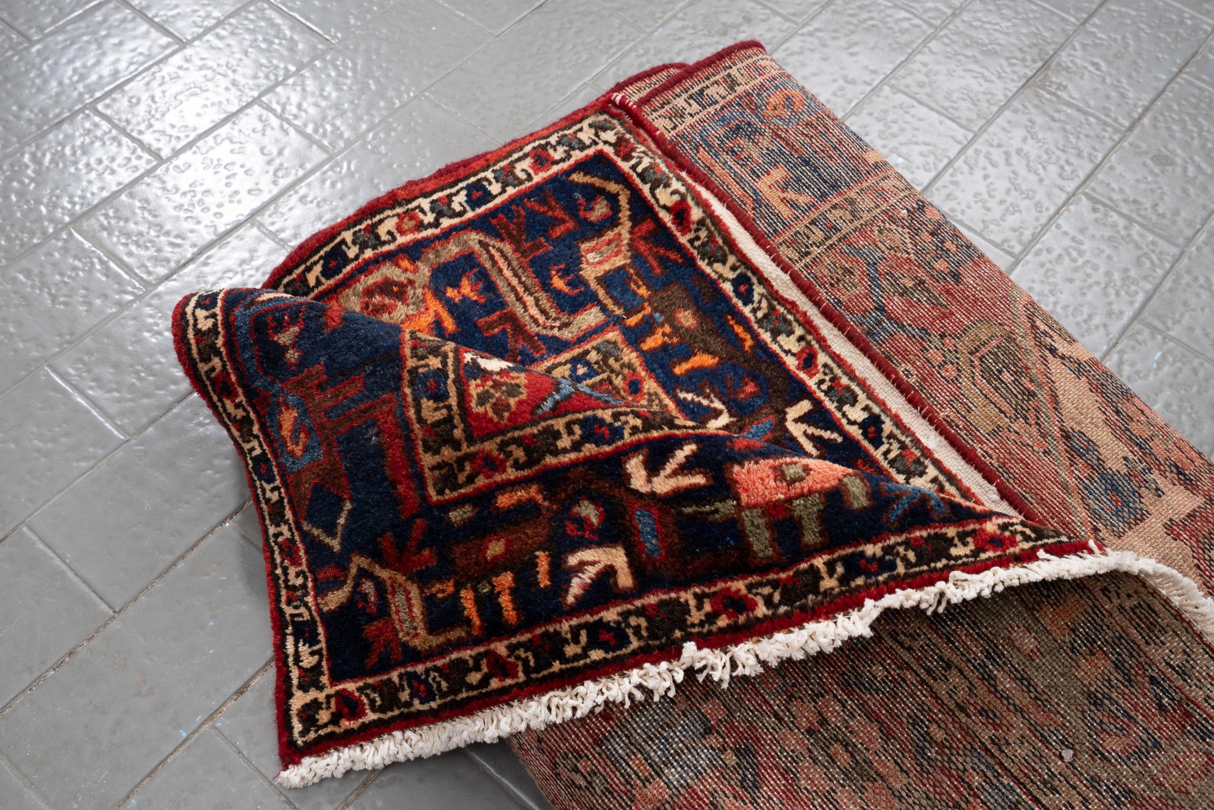 Vintage Borujerd Persian Runner Rug