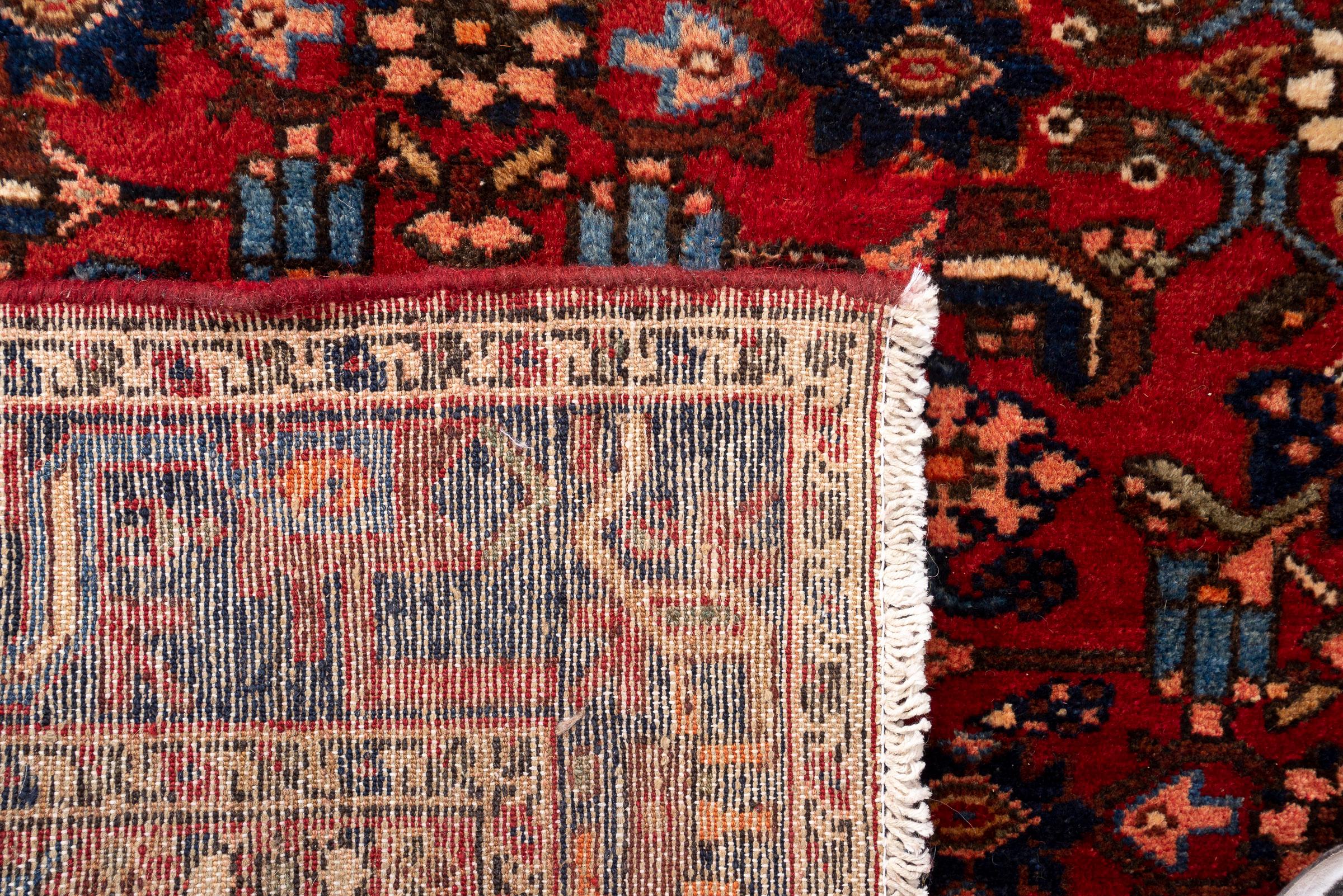 Vintage Borujerd Persian Runner Rug