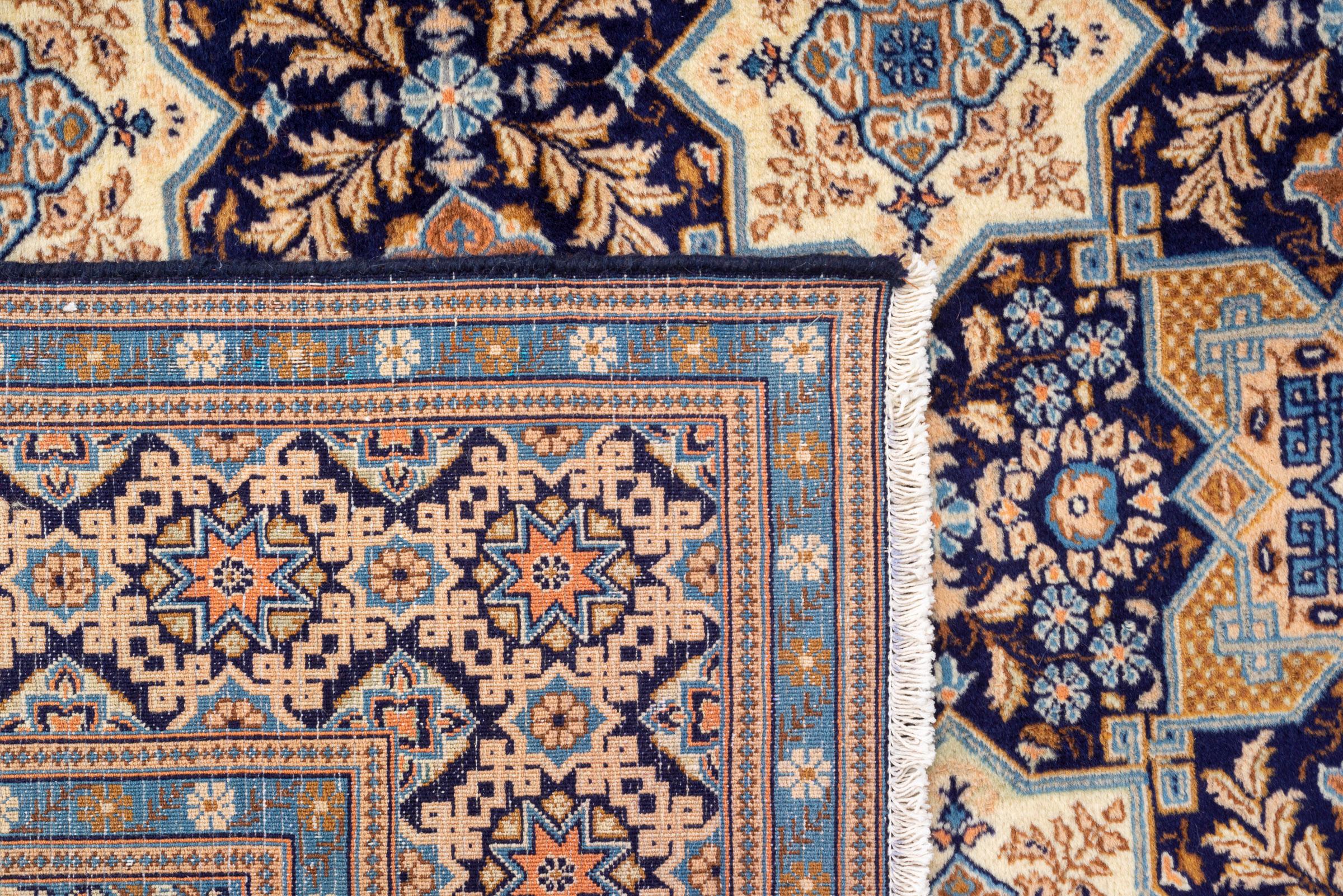 Contemporary Tabriz Fine 50 Raj Tiles Persian Rug
