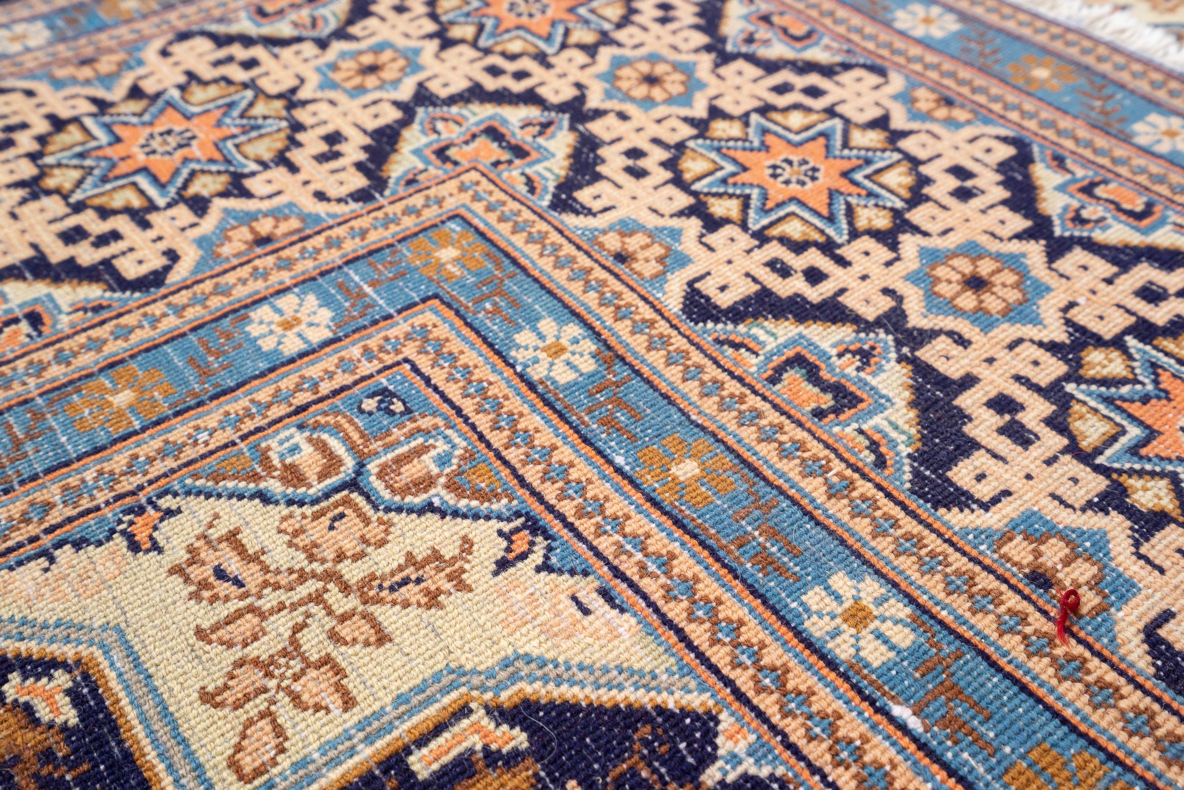 Contemporary Tabriz Fine 50 Raj Tiles Persian Rug