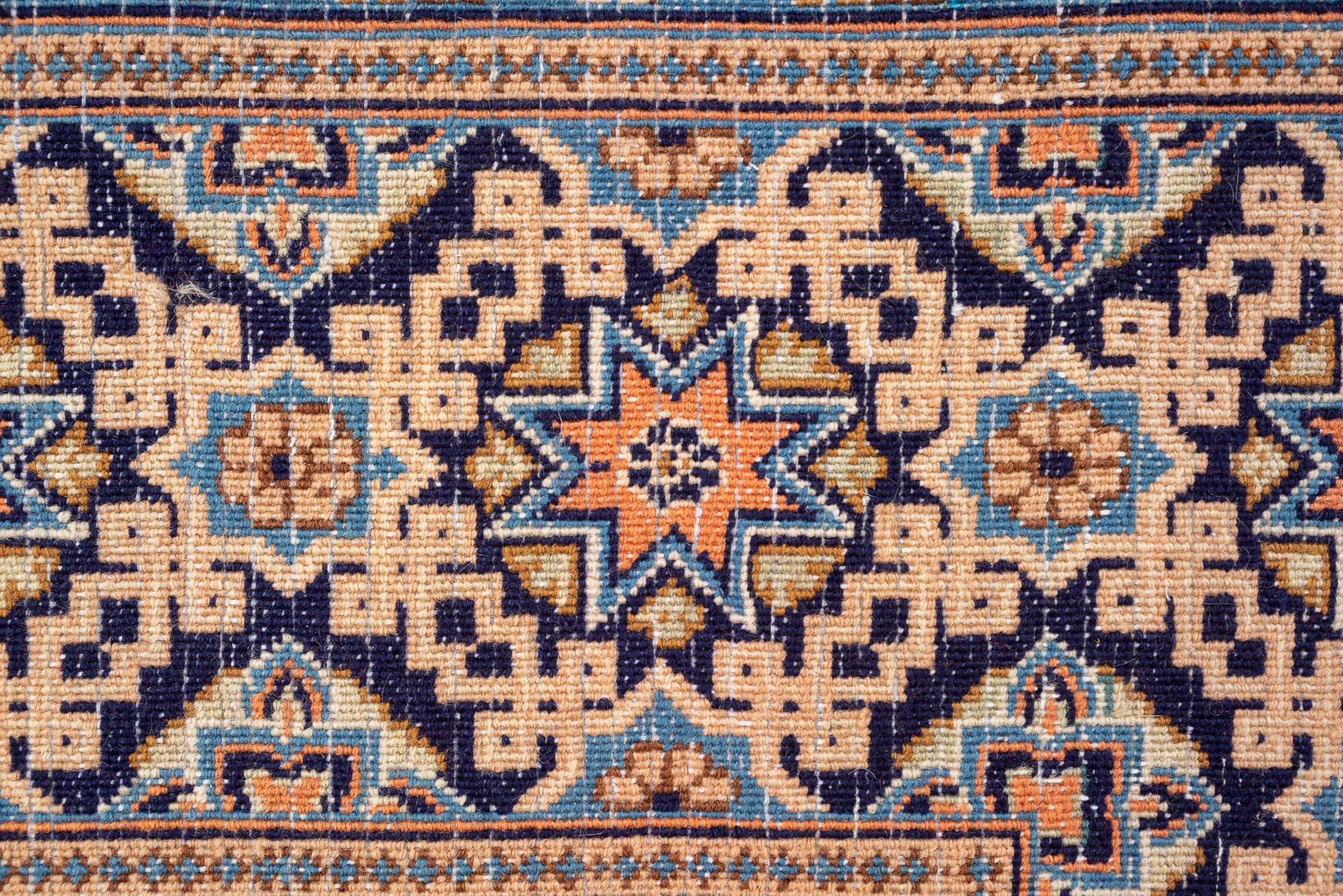 Contemporary Tabriz Fine 50 Raj Tiles Persian Rug