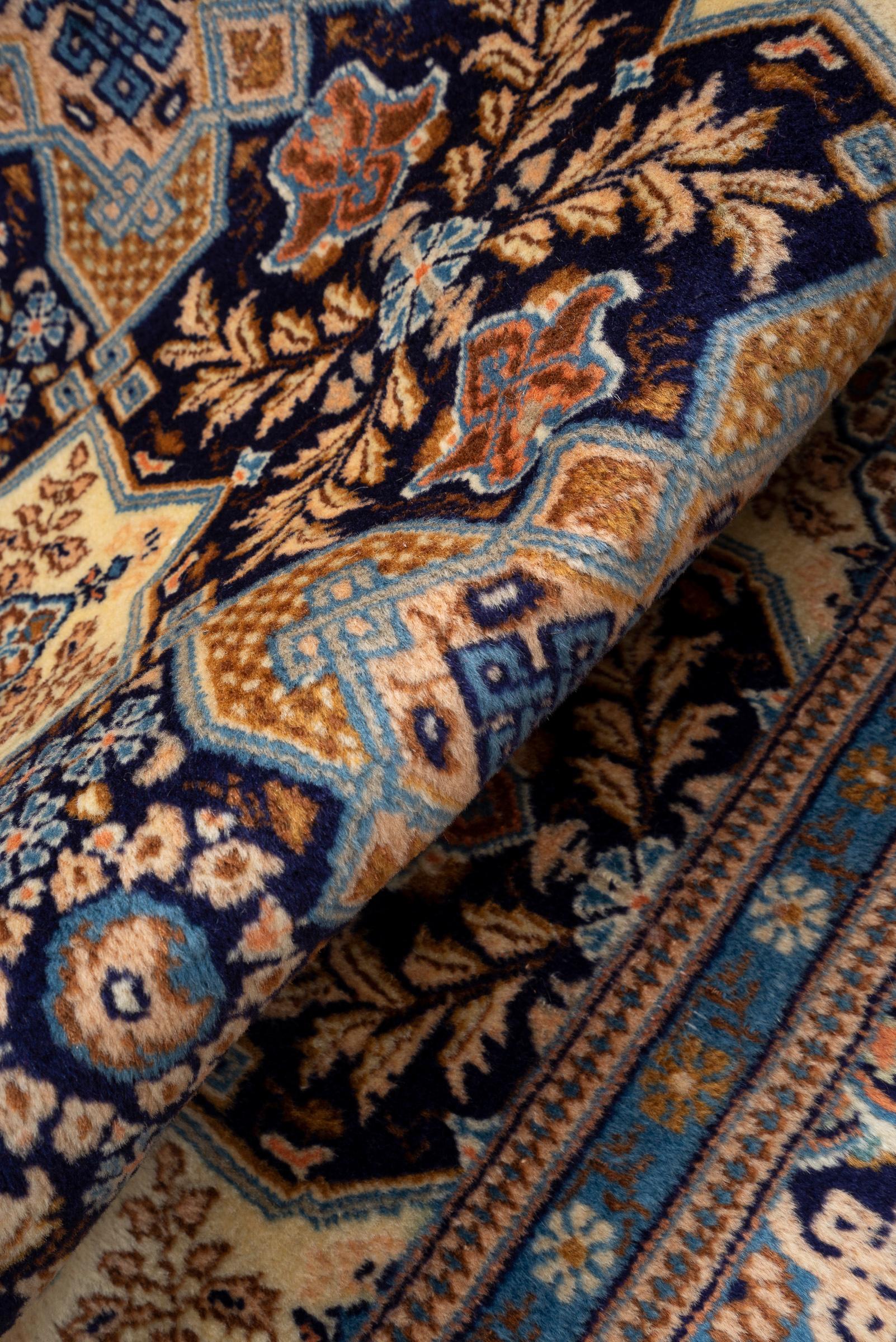 Contemporary Tabriz Fine 50 Raj Tiles Persian Rug