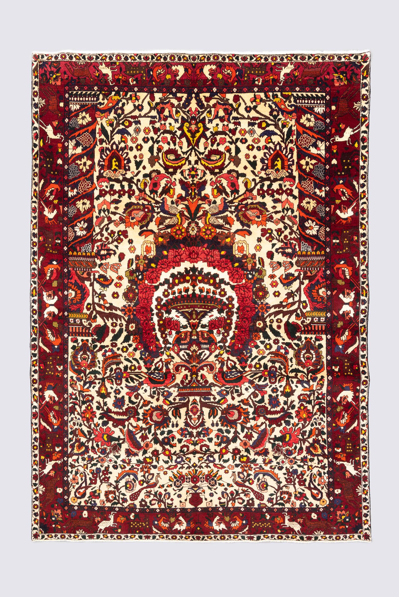 Vintage Fine Bakhtiari Tree of Life Carpet 6.1SQM