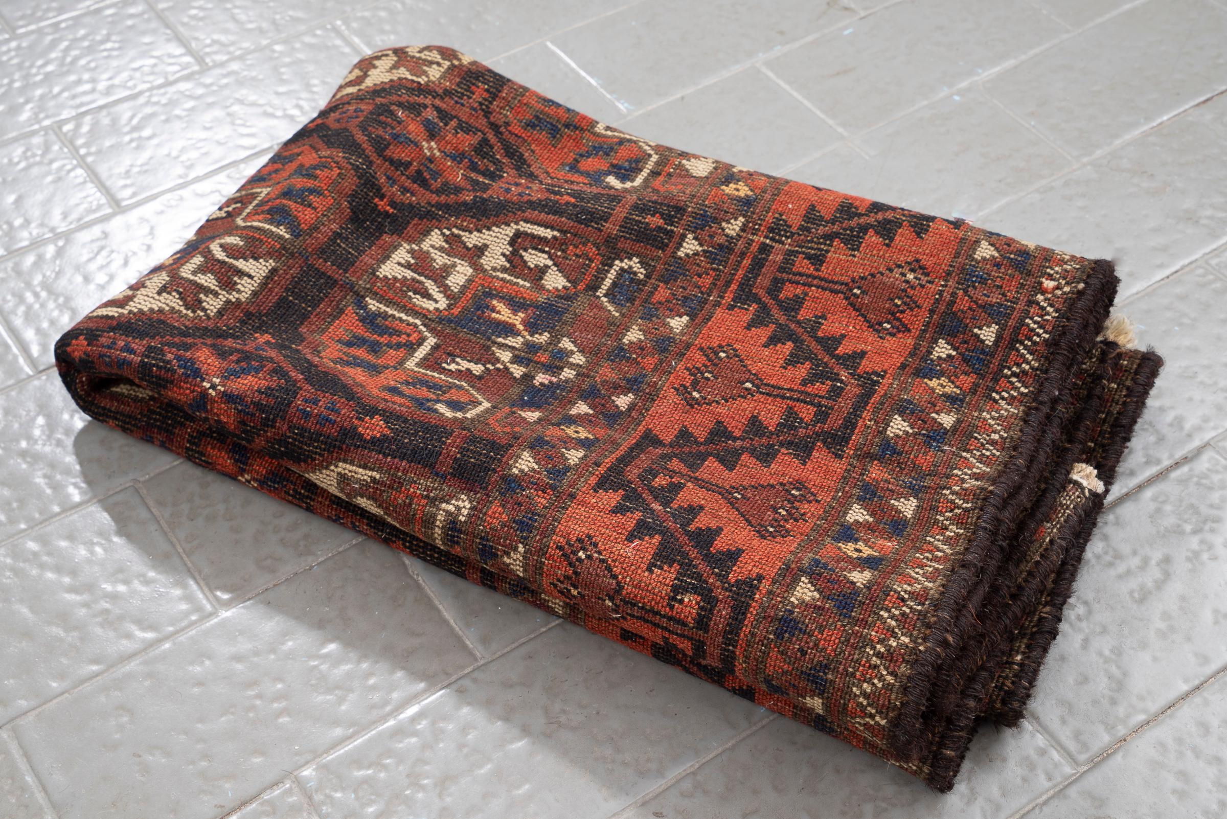 Antique Baluch Pa Fili Persian Rug